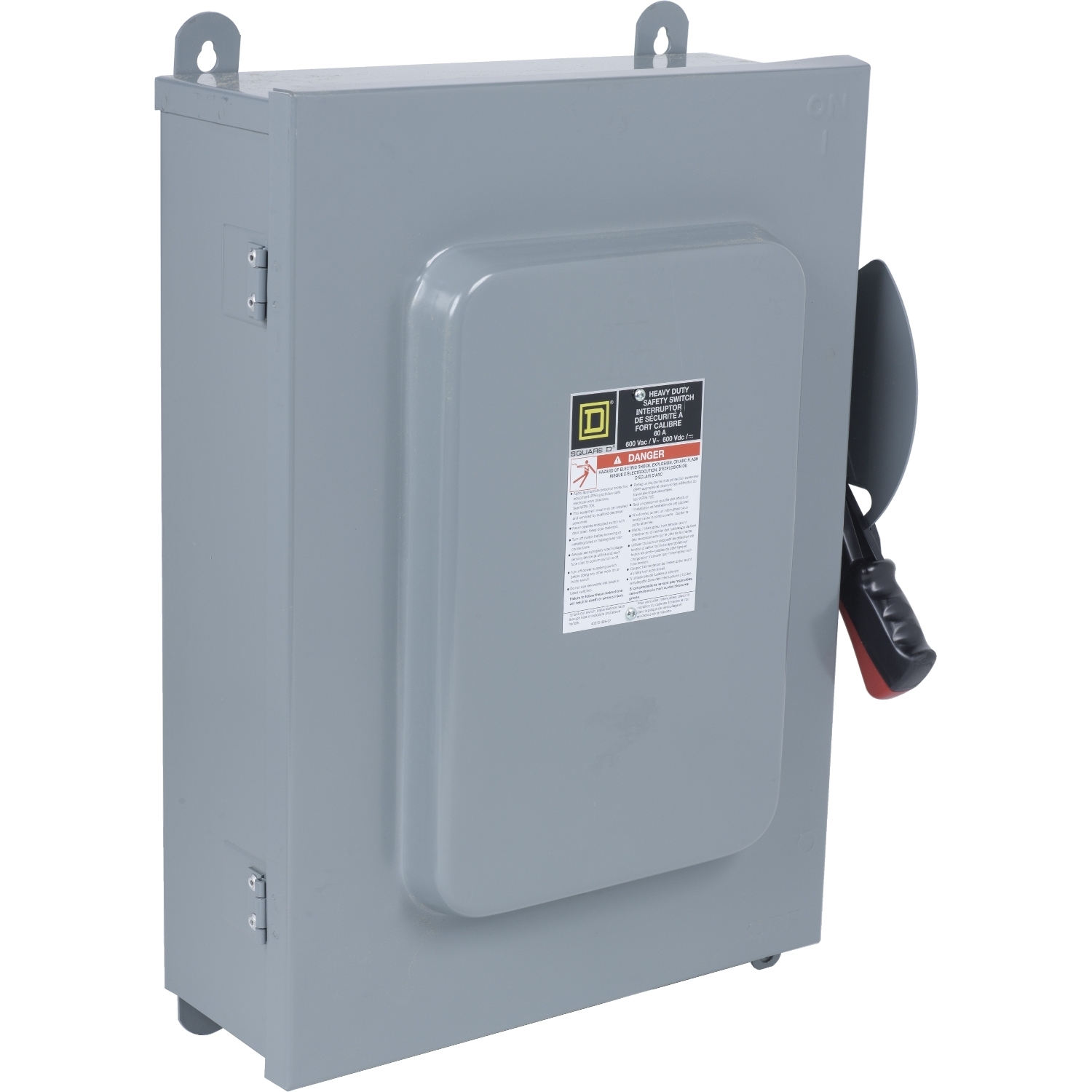 HU462AWK F6 Dust/Driptight Iceproof Non-Fusible Rainproof Sleetproof Heavy Duty Safety Switch, 600 V AC/DC, 60 A, 30 hp, 50 hp, 60 hp, 4 Poles