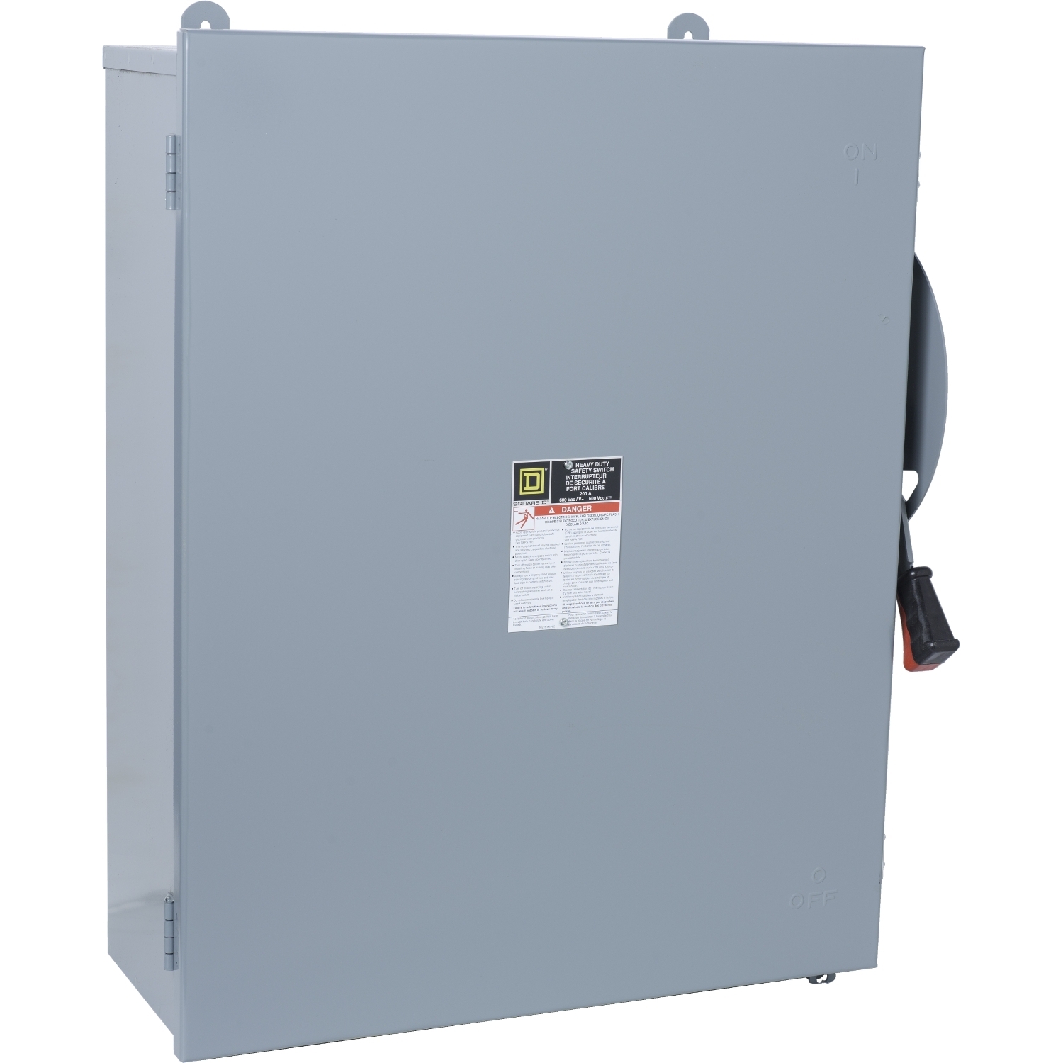 HU664AWK F6 Dusttight Driptight Iceproof Heavy Duty Non-Fusible Rainproof Sleetproof Safety Switch, 600 V AC/DC, 200 A, 150 hp at 600 VAC, 6 Poles