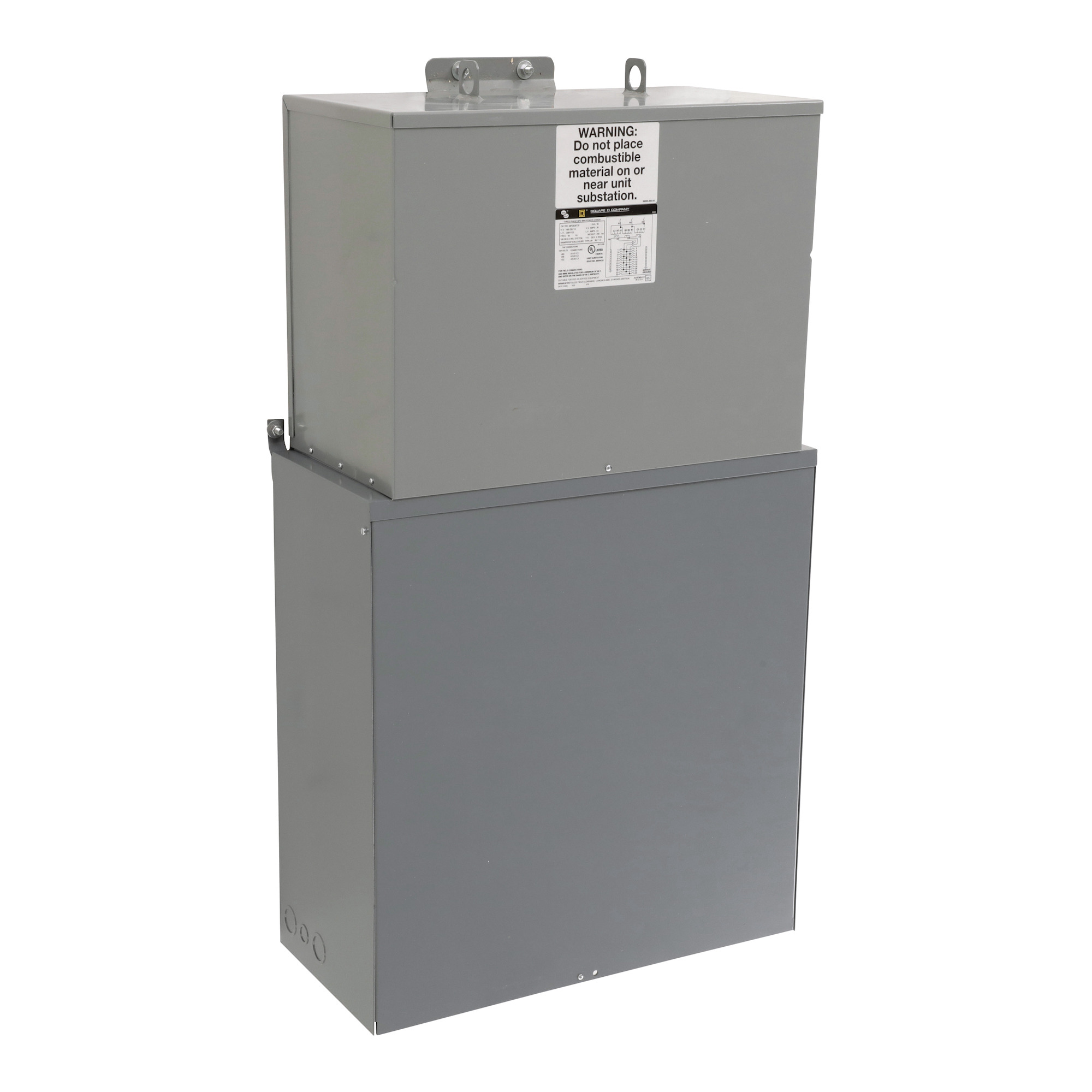 MPZB30T2F Mini Power-Zone Sealed Transformer, 480 V Primary, 208Y/120 V Secondary, 30 kVA, 3 Phase
