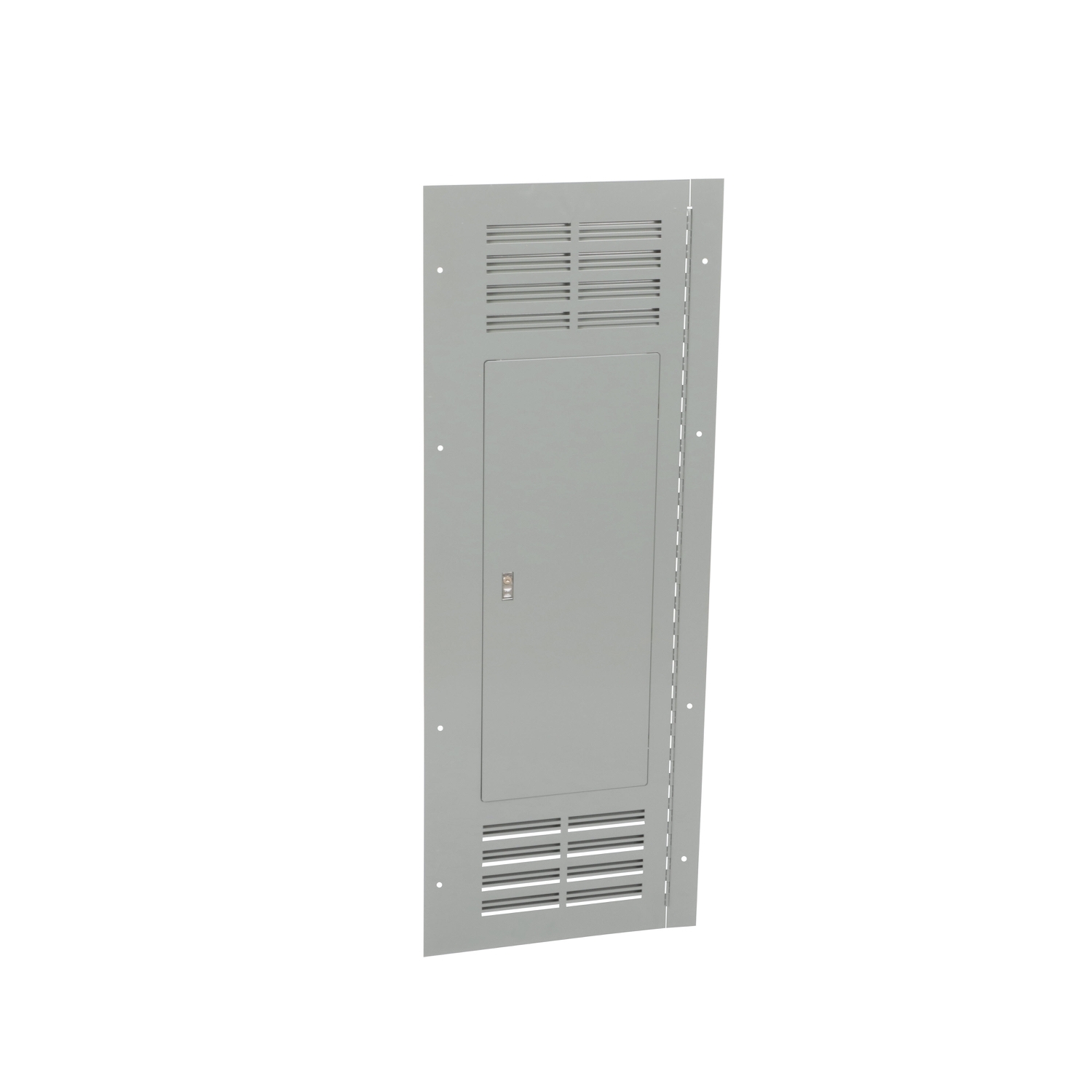 NC56VFHR Mono-Flat Hinged Ventilated Trim Front, 56 in L x 20 in W, For Use With NQ/NF Main Lug Panelboard, Steel, Flush Mount