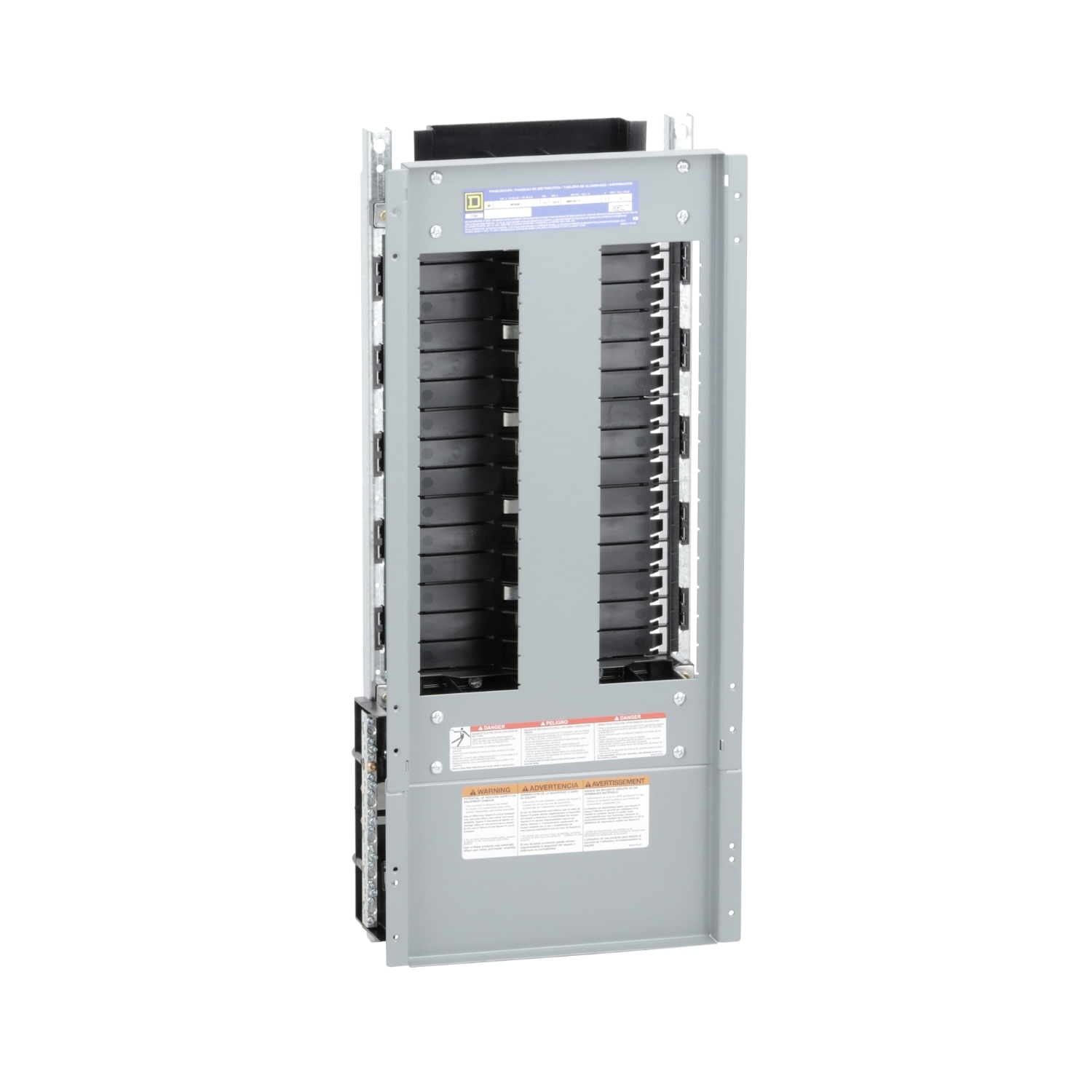 NF430L1 NF Series Bottom Panelboard Interior, 480Y/277 VAC, 600Y/347 VAC, 125 A, 30 Spaces, 100000 A Short Circuit