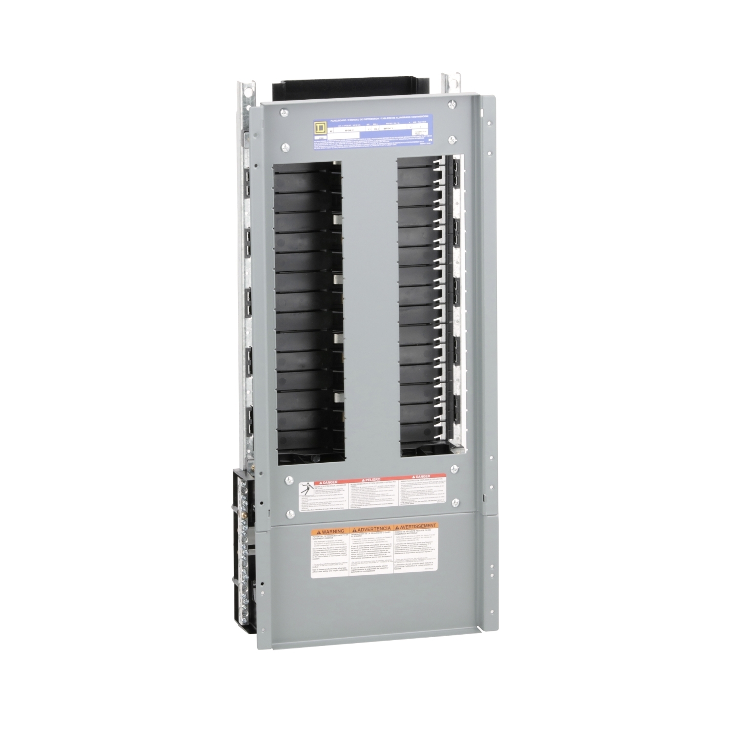NF430L2C NF Series Bottom Panelboard Interior, 480Y/277 VAC, 600Y/347 VAC, 250 A, 30 Spaces, 100 kA Short Circuit