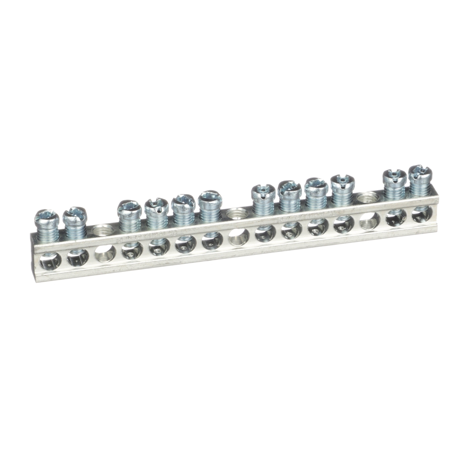 PK12GTA Equipment Ground Bar Assembly, 4.7 in L, 14 to 4 AWG, 12 Terminals, For Use With QO Load Center and Type PK Circuit Breaker