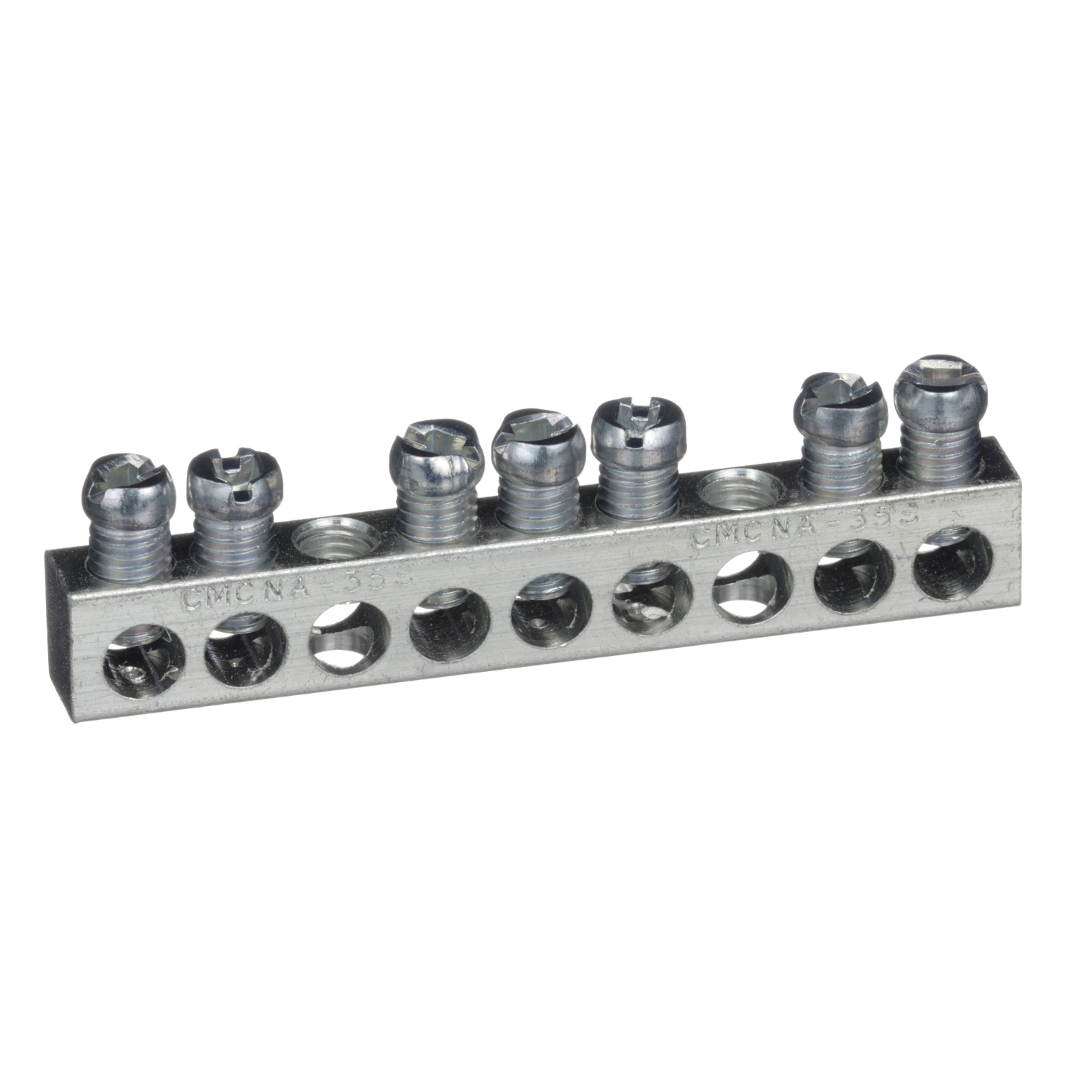 PK7GTA Equipment Ground Bar Assembly, 2.88 in L, 14 to 4 AWG, 7 Terminals, For Use With QO Load Center and Type PK Circuit Breaker
