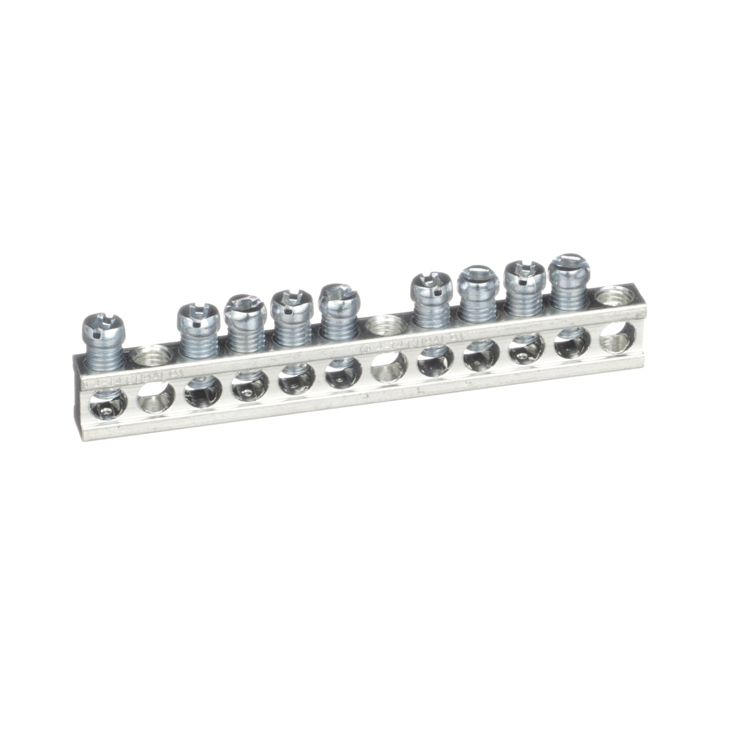 PK9GTA Equipment Ground Bar Assembly, For Use With QO Load Center and Type PK Circuit Breaker, 2-Screw, 14 to 10 AWG Copper, 12 to 10 AWG Aluminum Cable Size, 12-Circuit