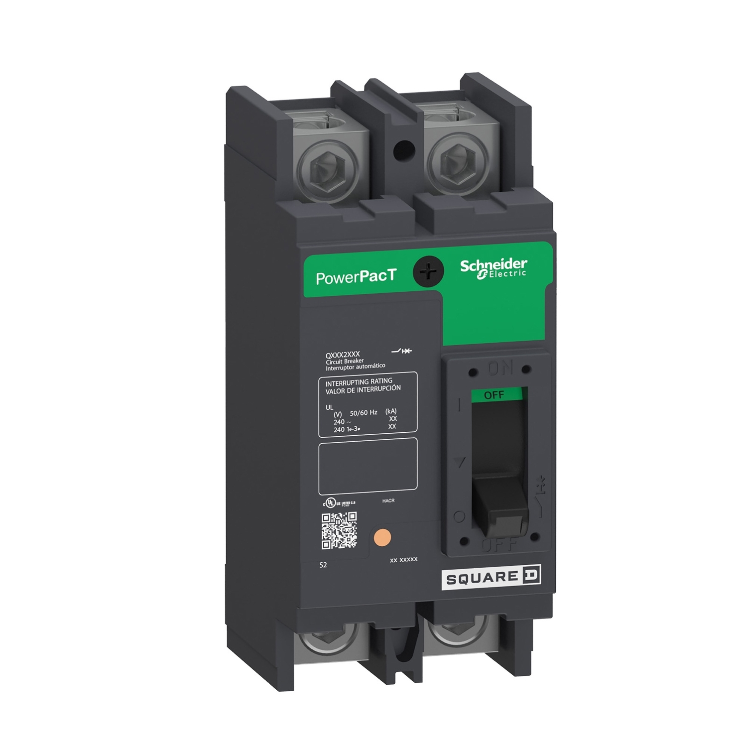 QBL22175 Molded Case Circuit Breaker, 175 Amp, 2 Pole, 240V