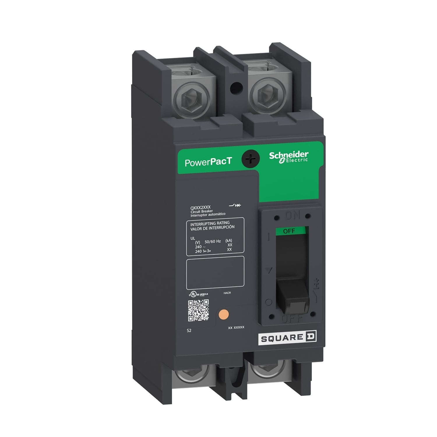 QBM22200TN Molded Case Circuit Breaker, 200 Amp, 2 Pole, 240V