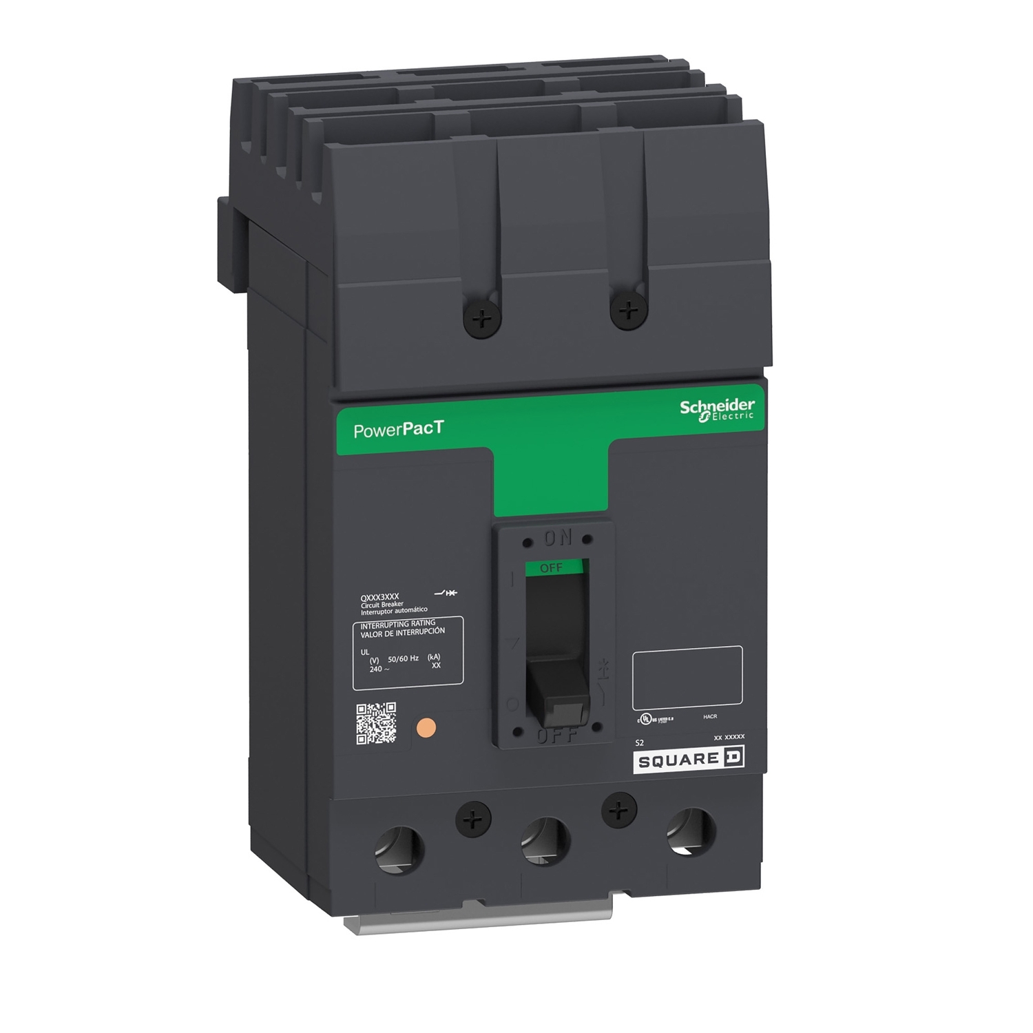 QDA32175 Molded Case Circuit Breaker, 175 Amp, 3 Pole, 240V