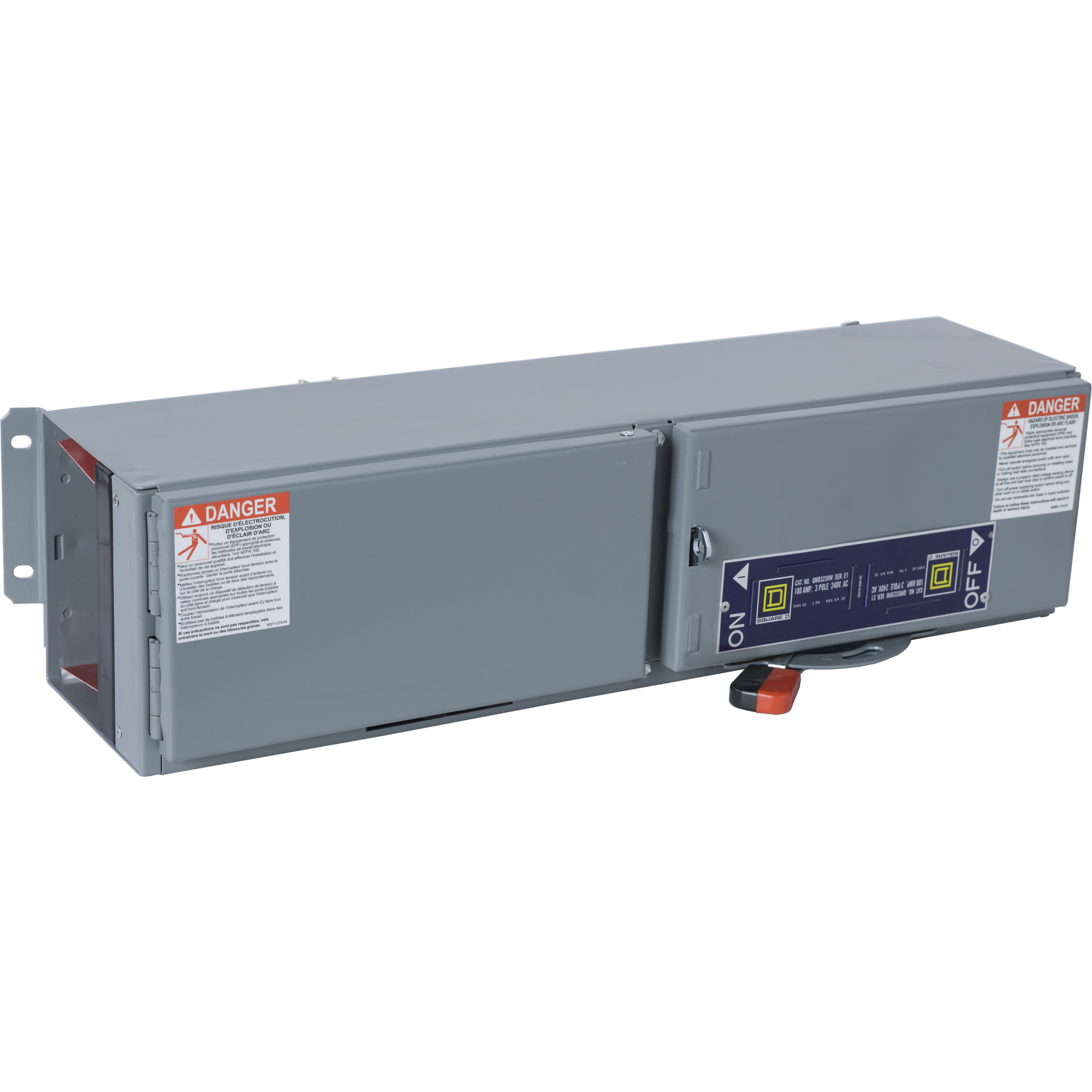 QMB323HW Fusible Single Branch Switch Unit, 240 VAC, 100 A, 30 hp Power Rating, 3 Poles, 200 kA Interrupt
