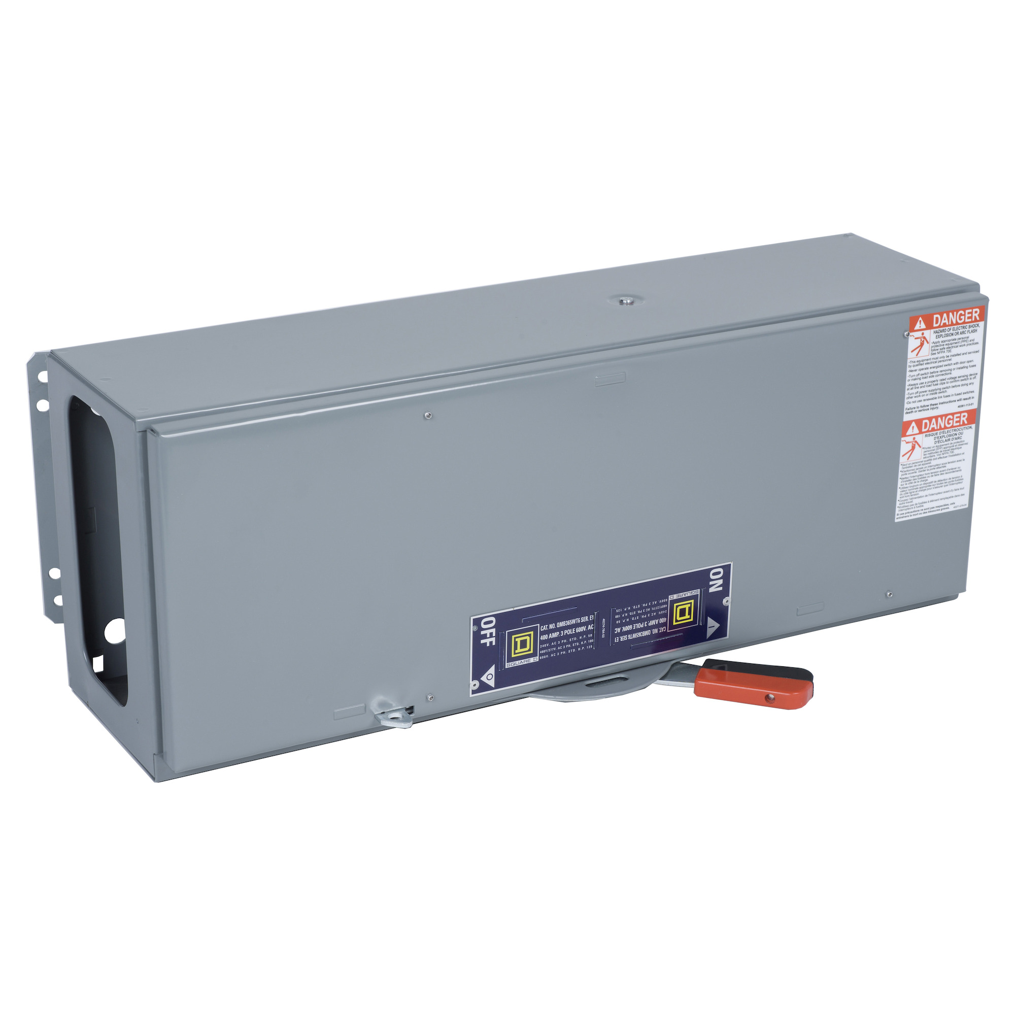 QMB325WT3 QMB Fusible Single Branch Switch Unit, 240 V AC, 400 A, 50 hp Power Rating, 3 Poles, 200 kA Interrupt