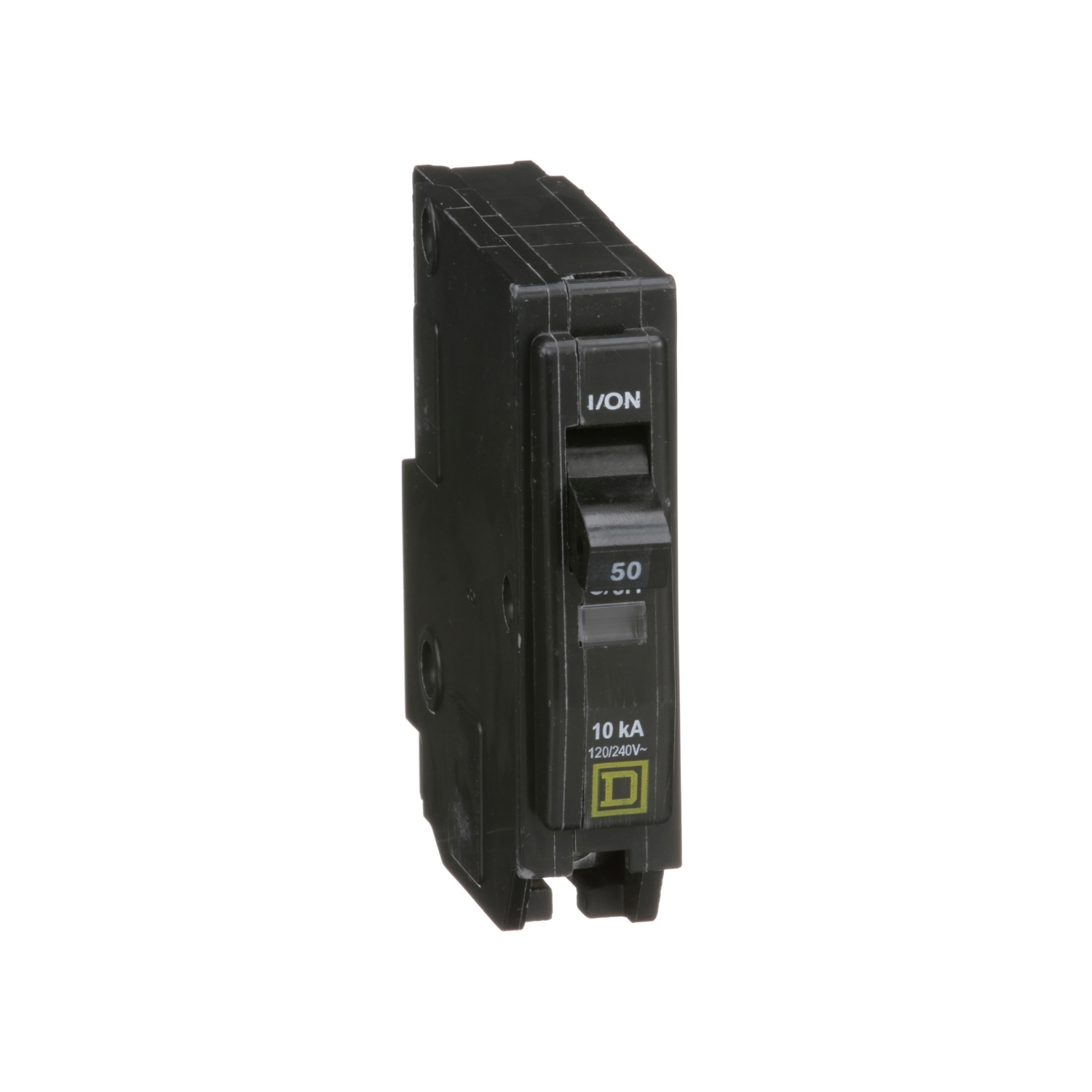 QO150 Standard Miniature Circuit Breaker, 120/240 V AC, 50 A, 10 kA Interrupt, 1 Pole, Thermal Magnetic Trip