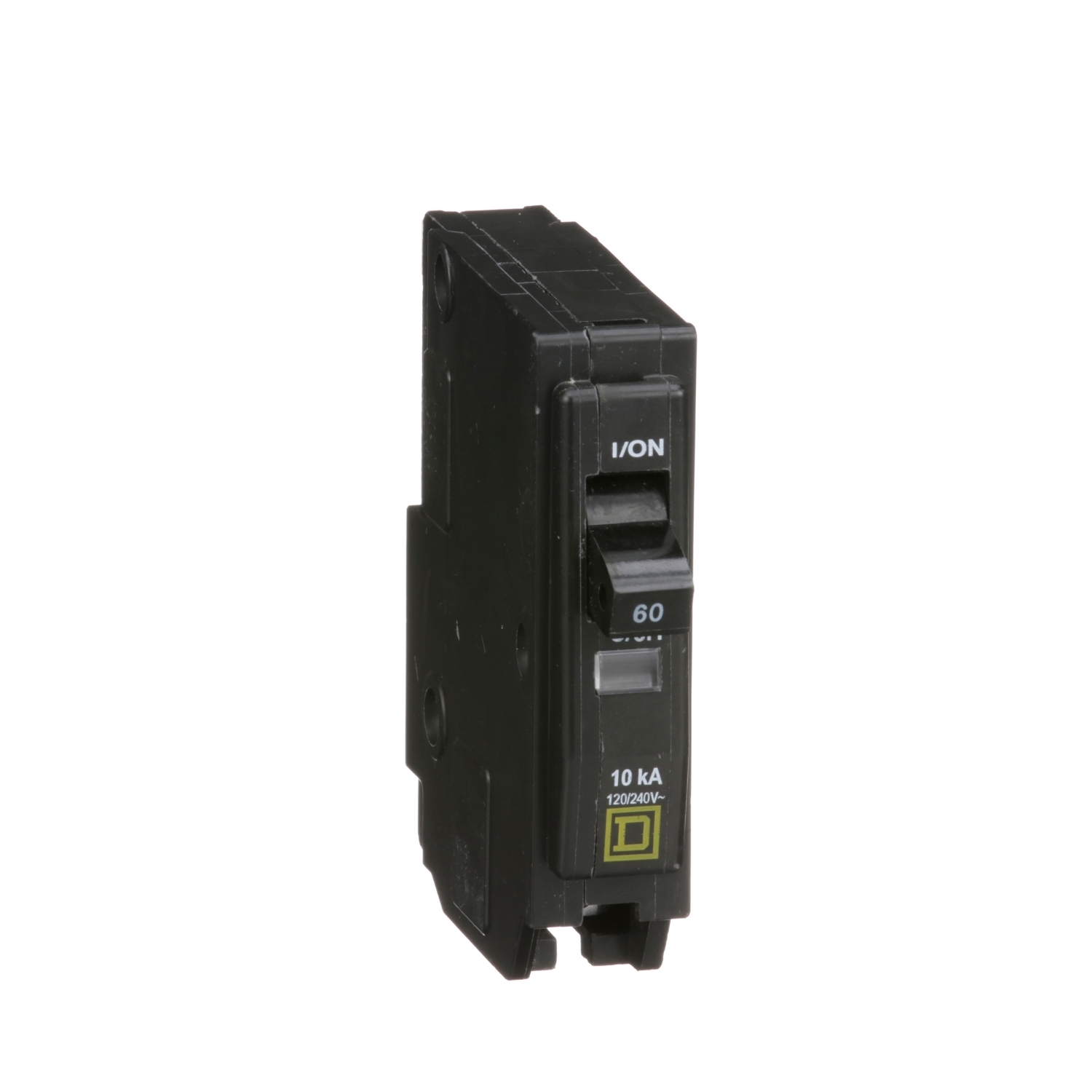 QO160 Standard Miniature Circuit Breaker, 120/240 V AC, 60 A, 10 kA Interrupt, 1 Pole, Thermal Magnetic Trip