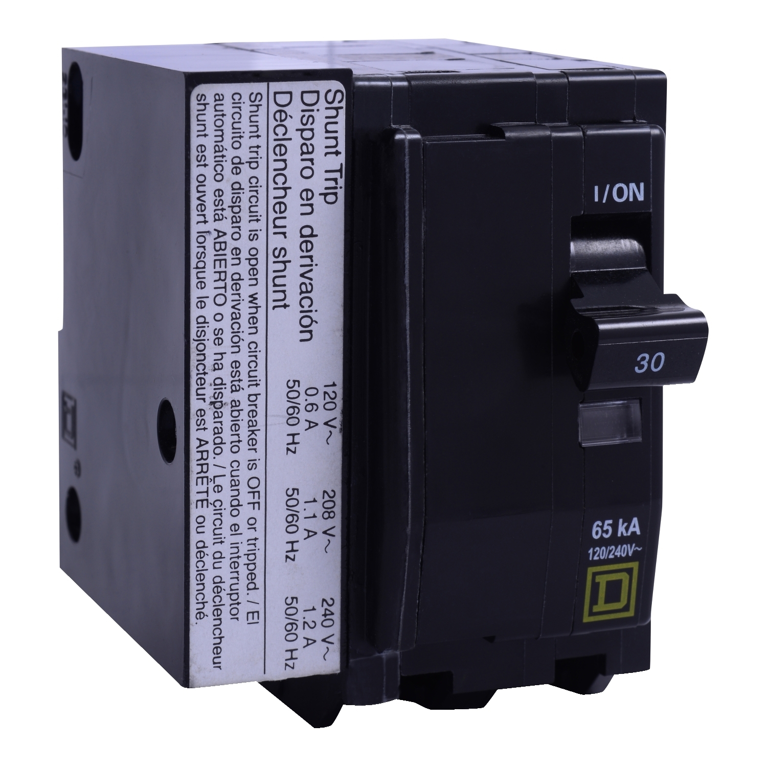 QO2151021 Type QO Standard Miniature Circuit Breaker, 120/240 V AC, 15 A, 10 kA Interrupt, 2 Poles, Thermal Magnetic Trip