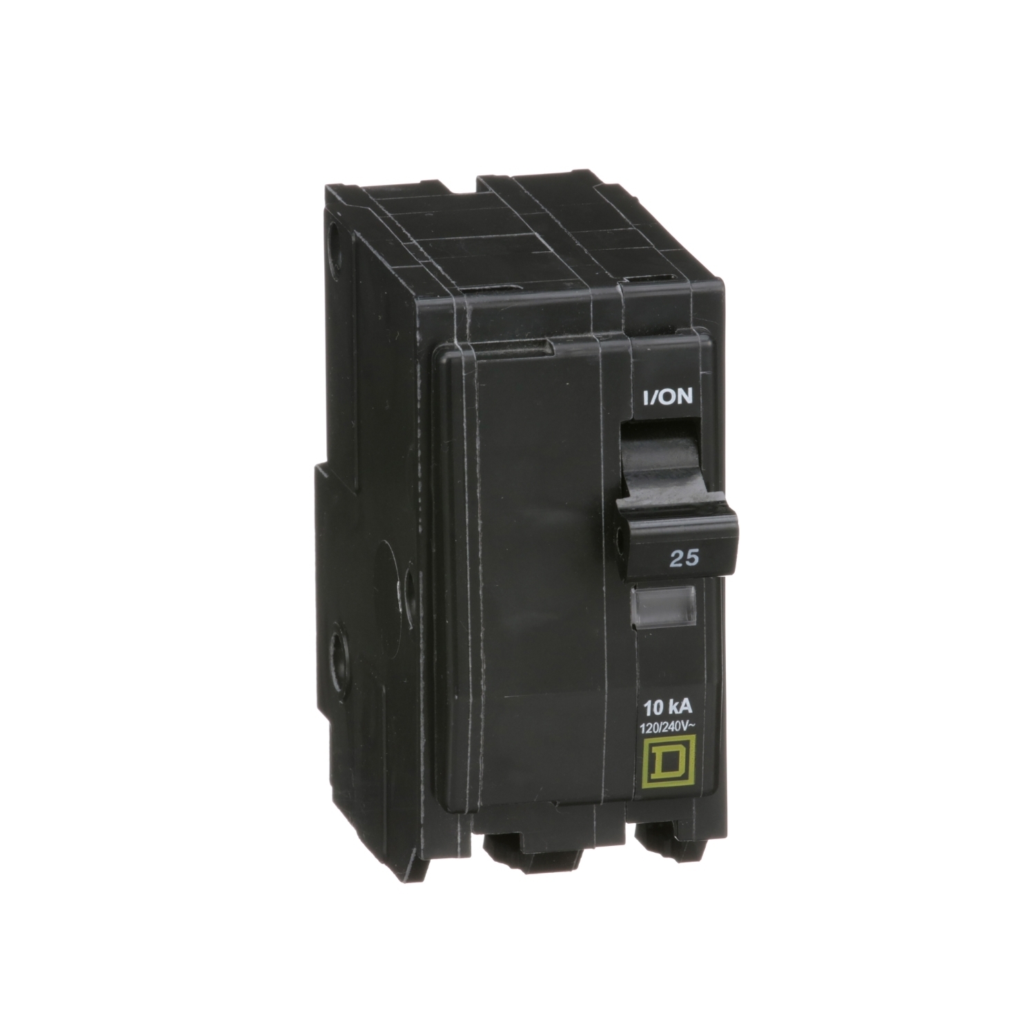 QO225 Standard Miniature Circuit Breaker, 120/240 V AC, 25 A, 10 kA Interrupt, 2 Poles, Thermal Magnetic Trip