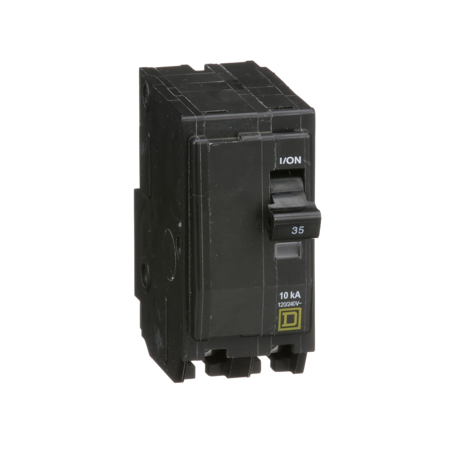 QO235 Standard Miniature Circuit Breaker, 120/240 V AC, 35 A, 10 kA Interrupt, 2 Poles, Thermal Magnetic Trip