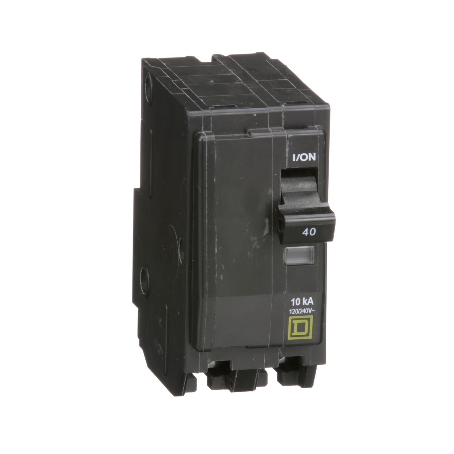 QO240 Standard 2-Pole Miniature Circuit Breaker, 120/240 V AC, 40 A, 10 kA Interrupt, 2 Poles, Thermal Magnetic Trip