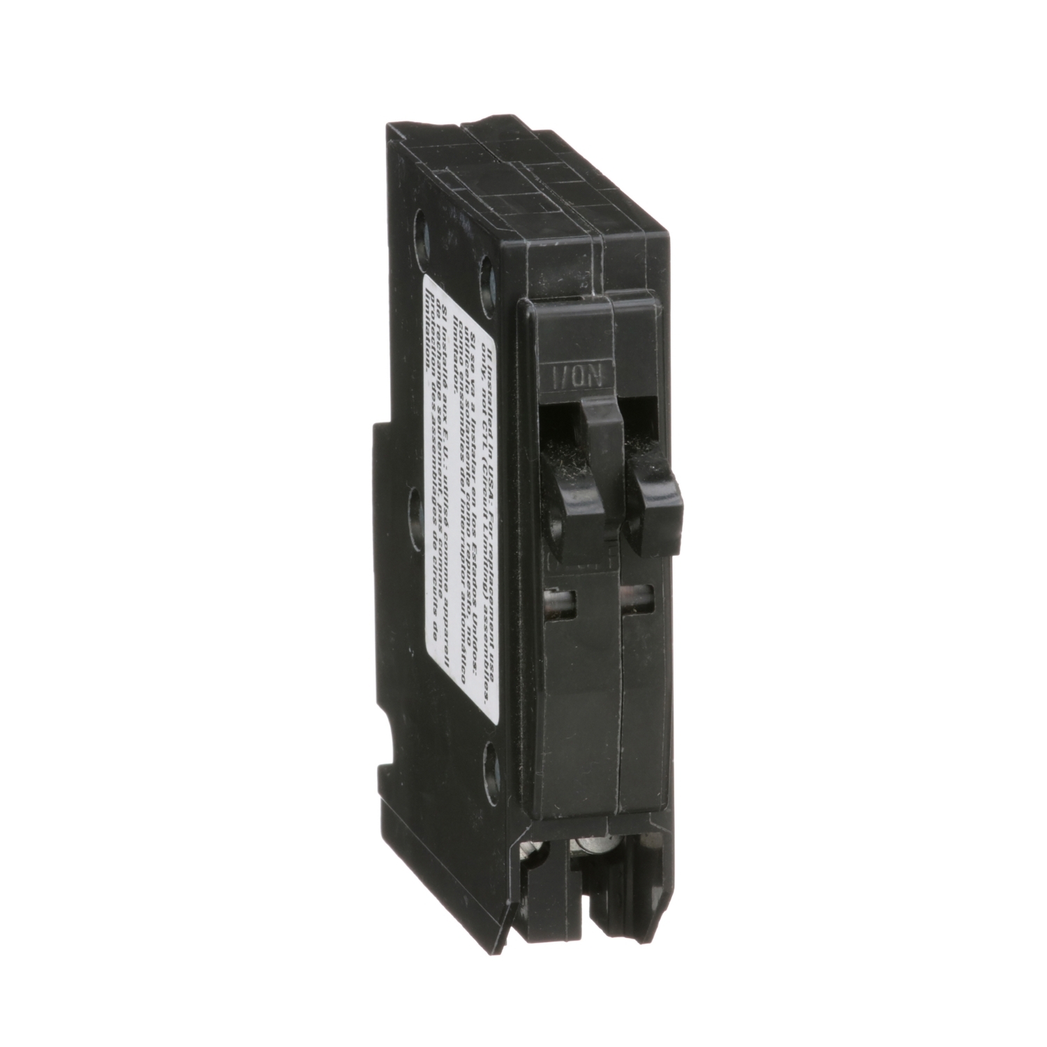 QO3020 Type QO Replacement Tandem Miniature Circuit Breaker, 120/240 V AC, 20/30 A, 10 kA Interrupt, 1 Pole, Thermal Magnetic Trip