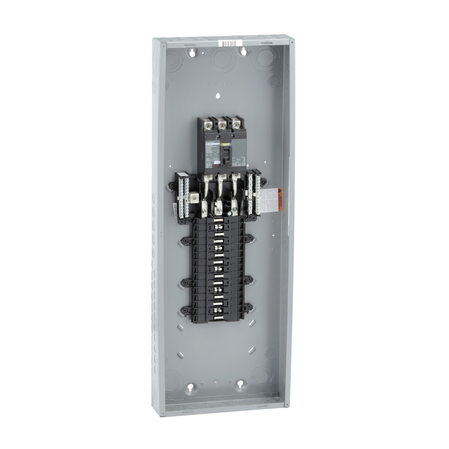 QO330MQ125 3-Phase Convertible Main Breaker Load Center, 208Y/120/120/240 Delta/240 Delta V AC, 125 A, 1 Poles, 25 kA Interrupt