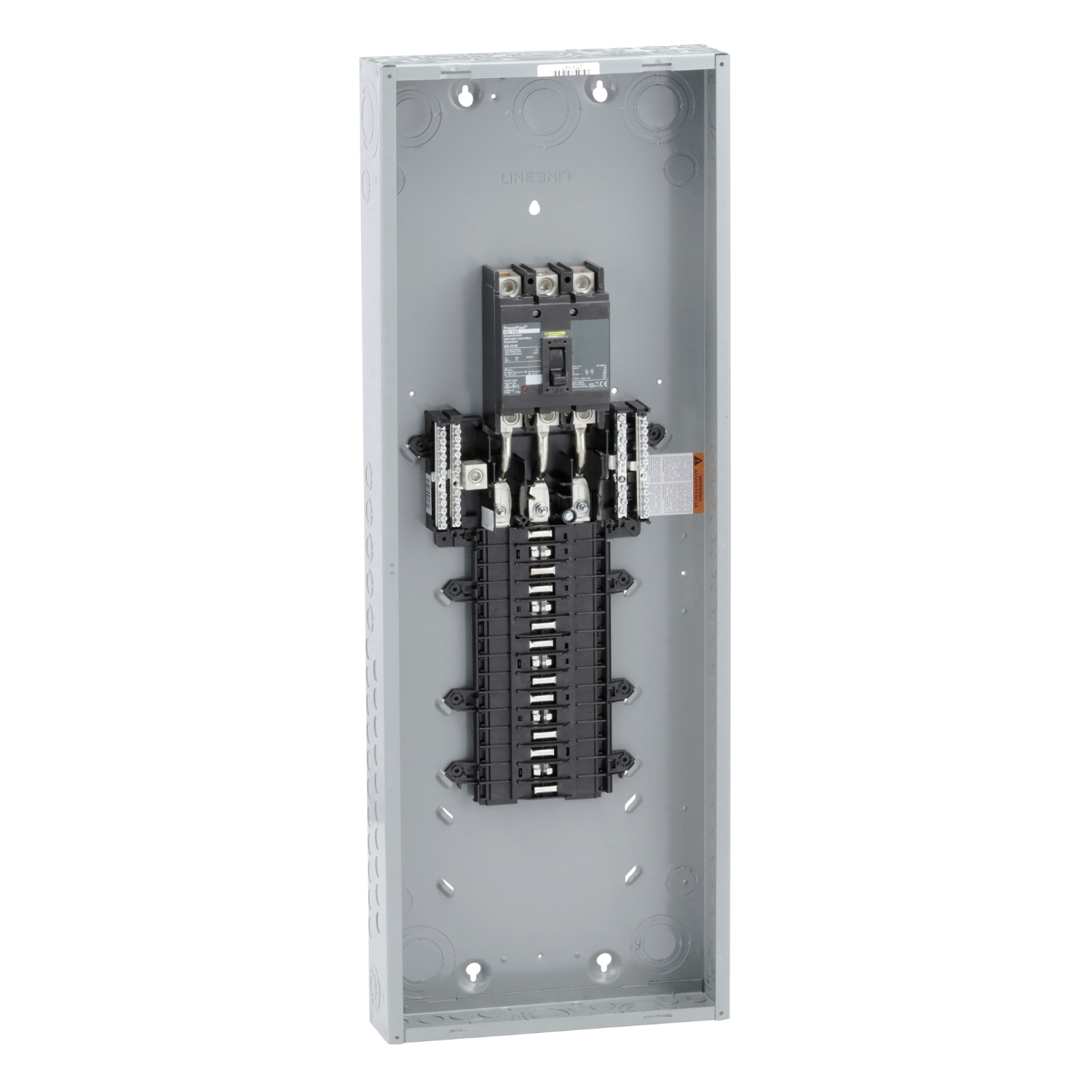 QO330MQ150 3-Phase Convertible Main Breaker Load Center, 208Y/120/240/120 Delta/240 Delta V AC, 150 A, 1 Poles, 25 kA Interrupt