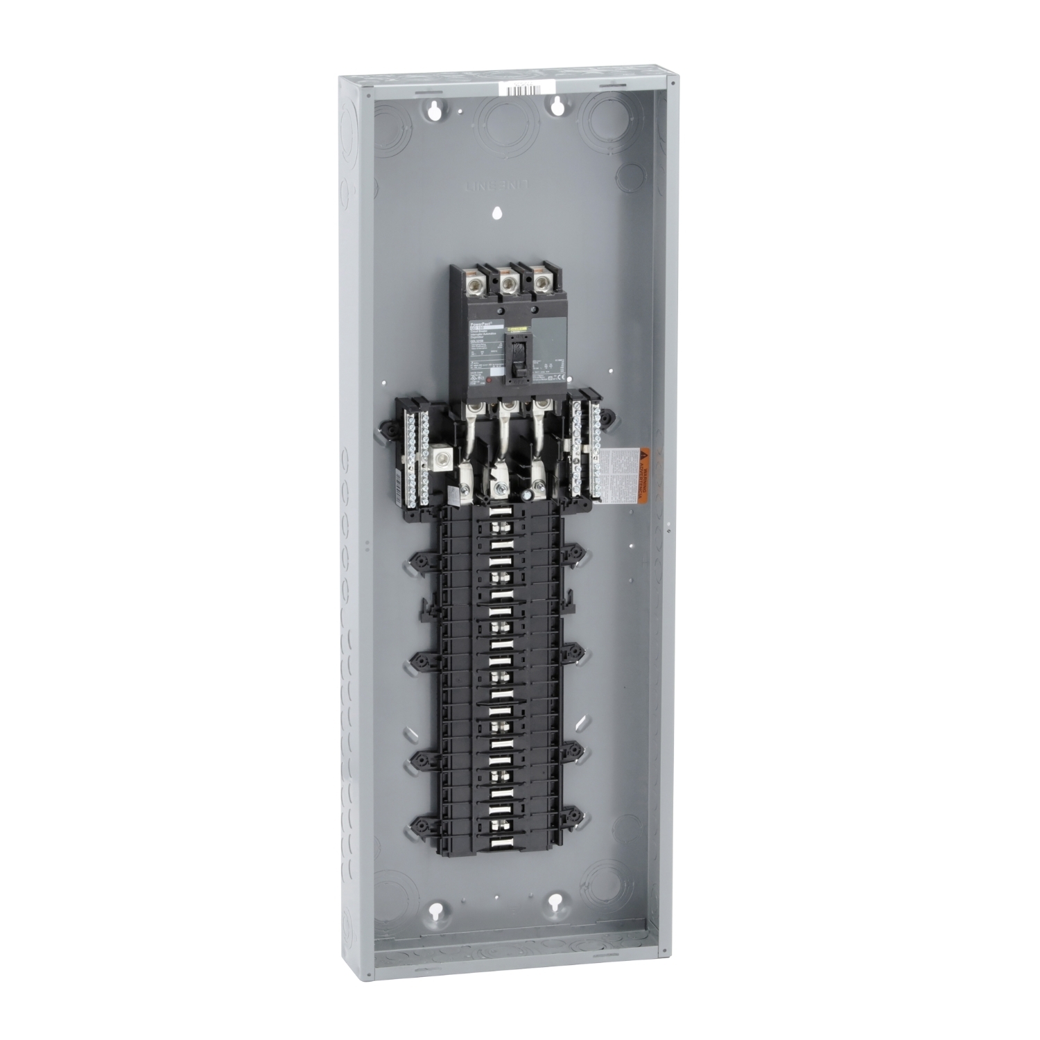 QO342MQ150 3-Phase Convertible Main Breaker Load Center, 208Y/120/240/120 Delta/240 Delta V AC, 150 A, 1 Poles, 25 kA Interrupt