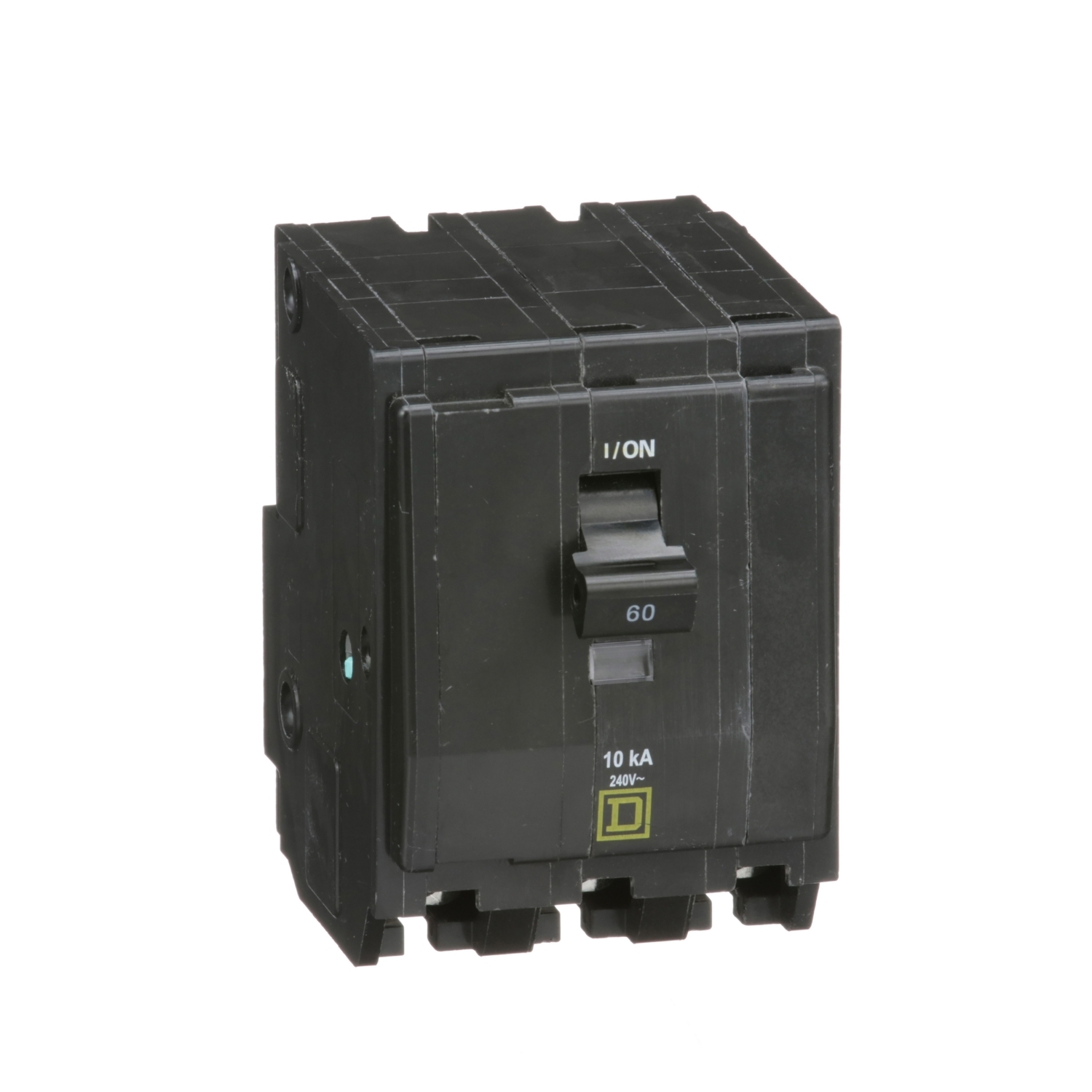 QO360 Standard 3-Pole Miniature Circuit Breaker, 240 V AC, 60 A, 10 kA Interrupt, 3 Poles, Thermal Magnetic Trip