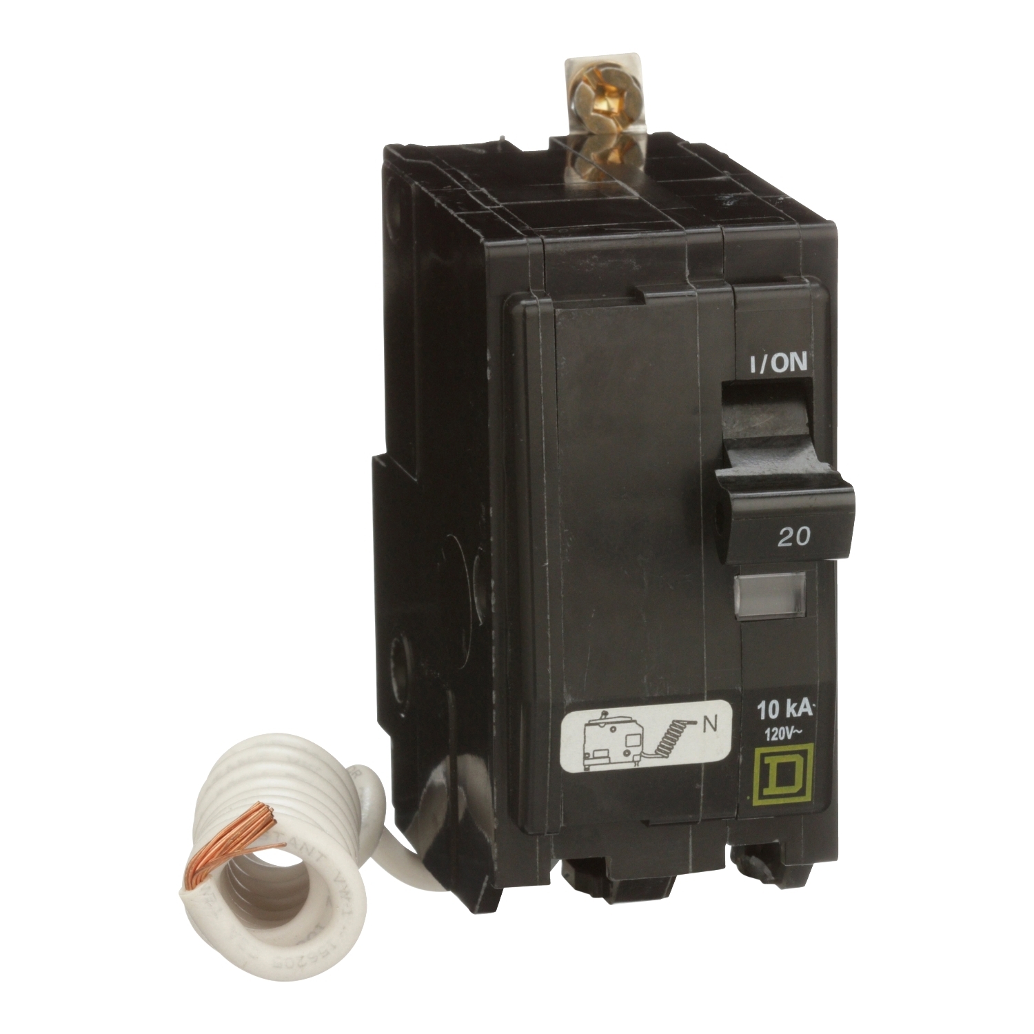 QOB220SWN Miniature Circuit Breaker, 20 Amp, 2 Pole, 120V