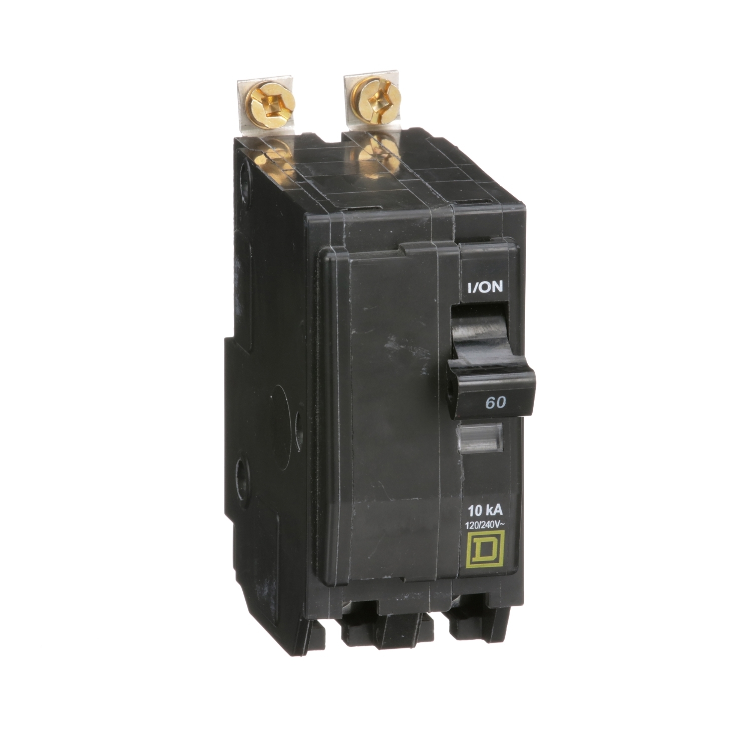 QOB260 Standard Miniature Circuit Breaker, 120/240 V AC, 60 A, 10 kA Interrupt, 2 Poles, Thermal Magnetic Trip