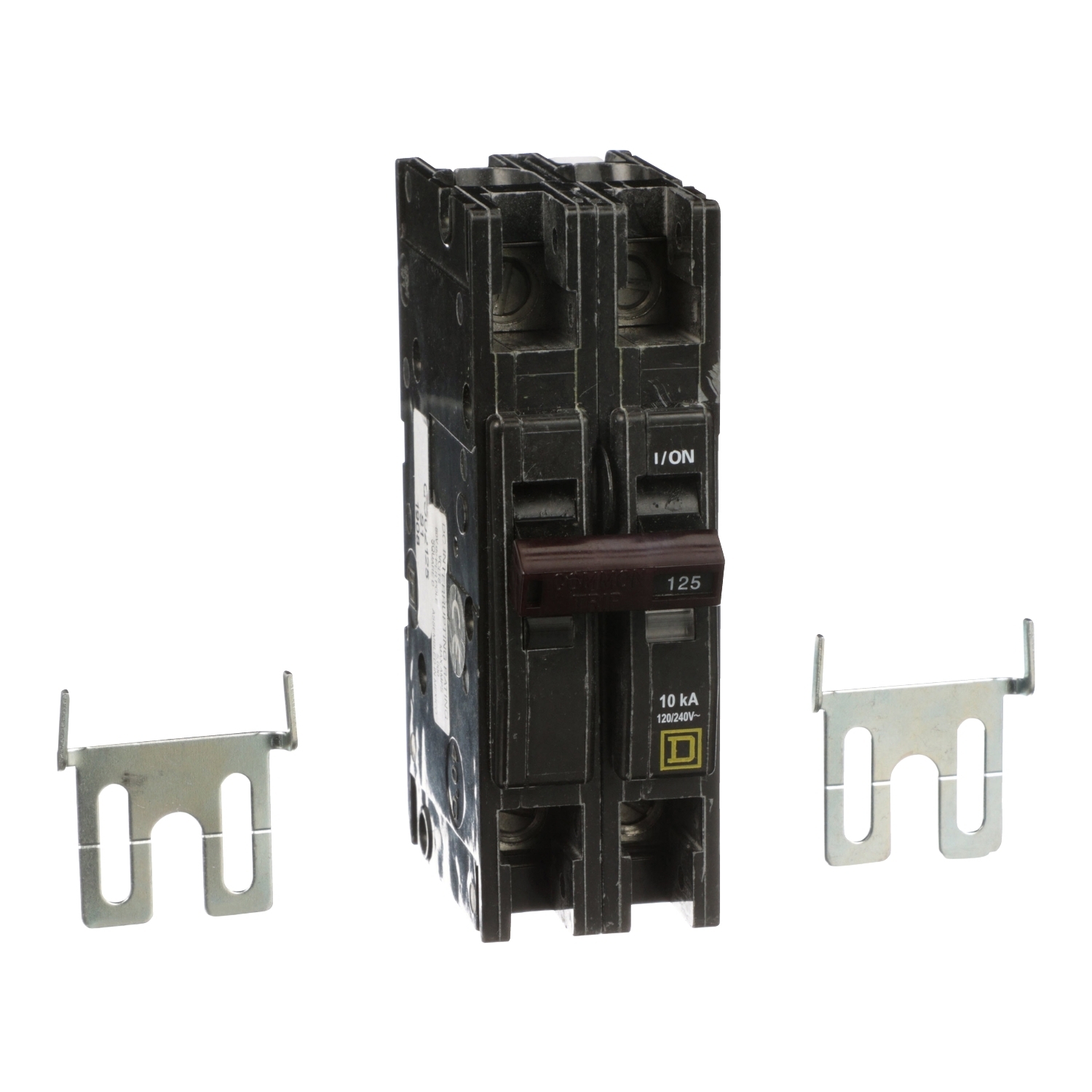 QOU2125 Type QOU Standard Miniature Circuit Breaker, 120/240 V AC, 125 A, 10 kA Interrupt, 2 Poles, Thermal Magnetic Trip