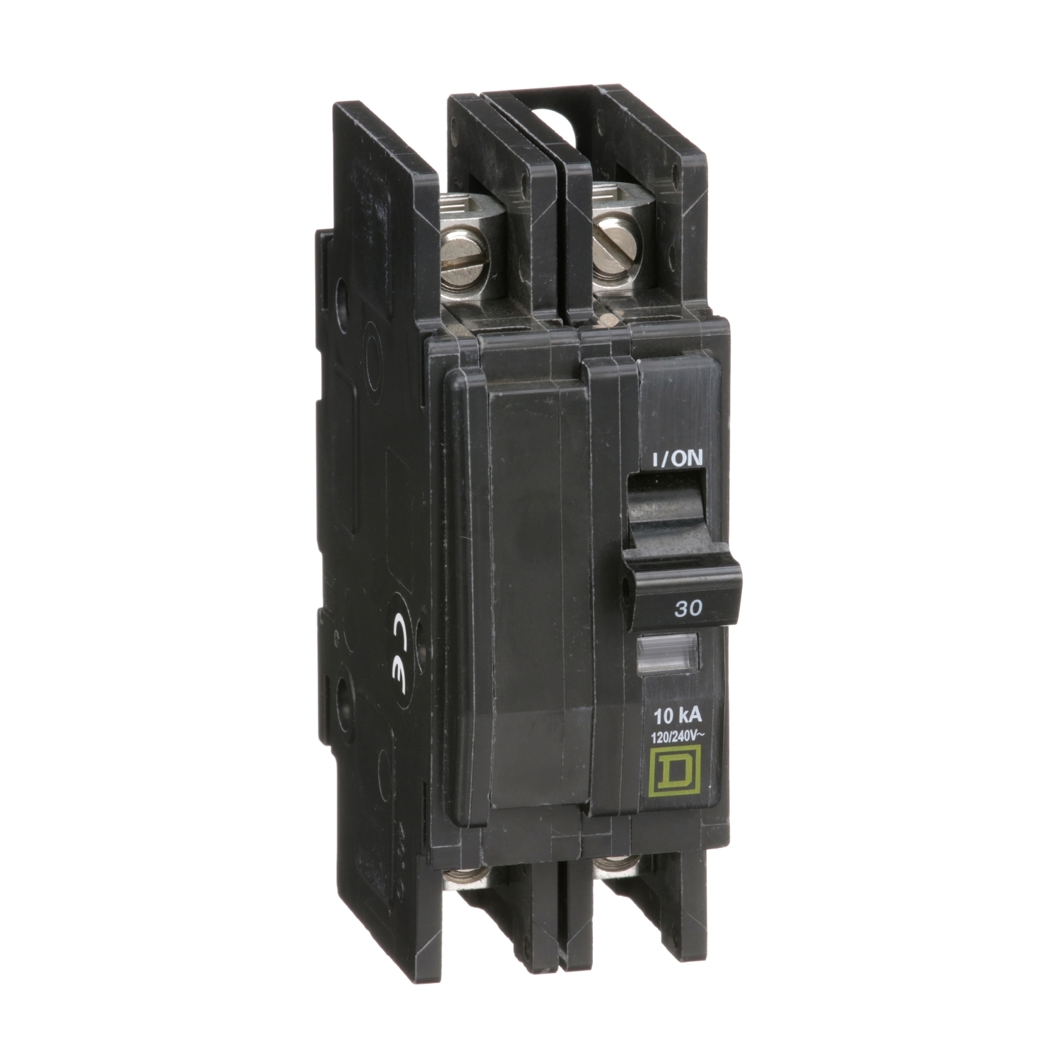 QOU230 Type QOU Standard Unit Mount Miniature Circuit Breaker, 120/240 V AC, 30 A, 10 kA Interrupt, 2 Poles, Thermal Magnetic Trip
