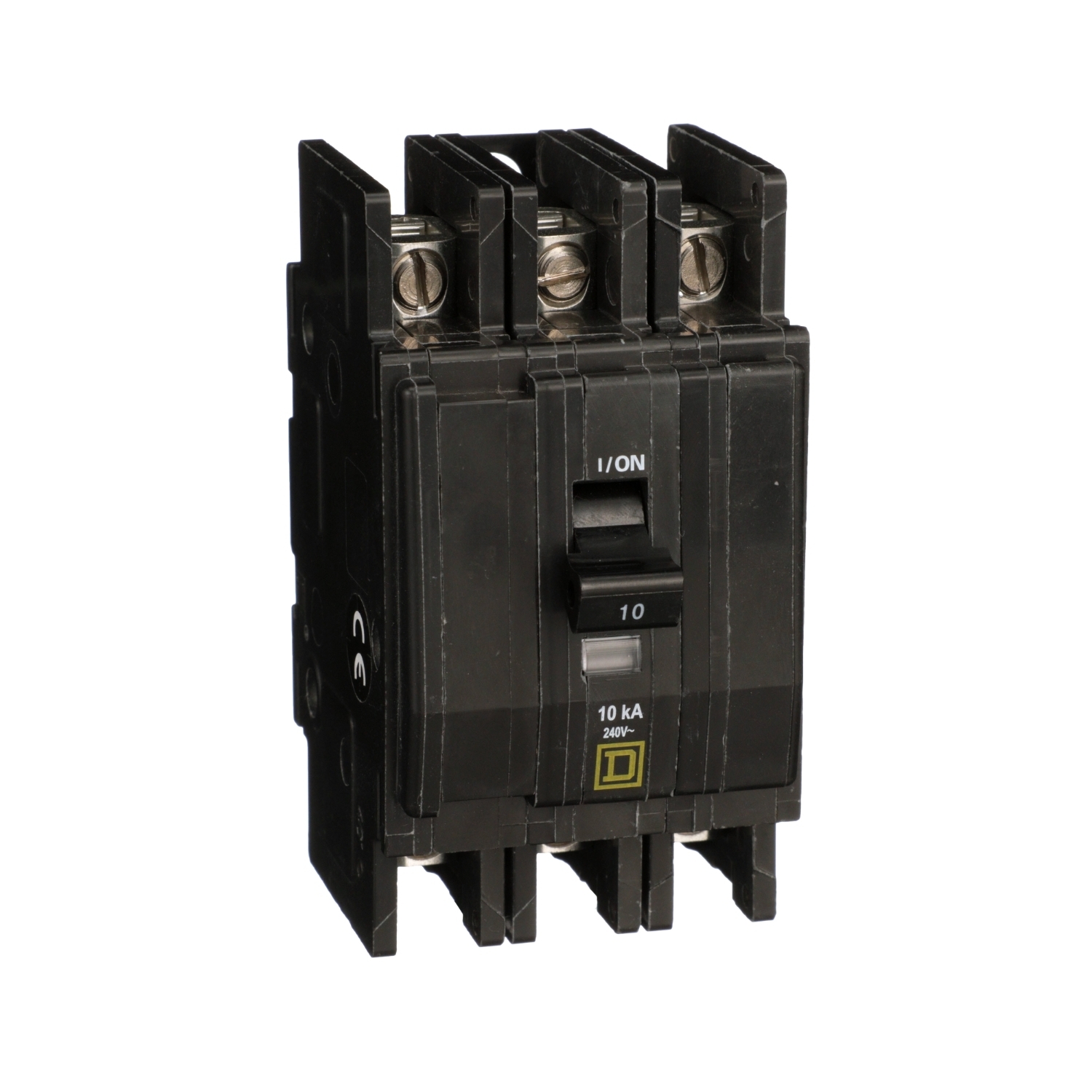 QOU310 Type QOU Standard Miniature Circuit Breaker, 240 V AC, 10 A, 10 kA Interrupt, 3 Poles, Thermal Magnetic Trip