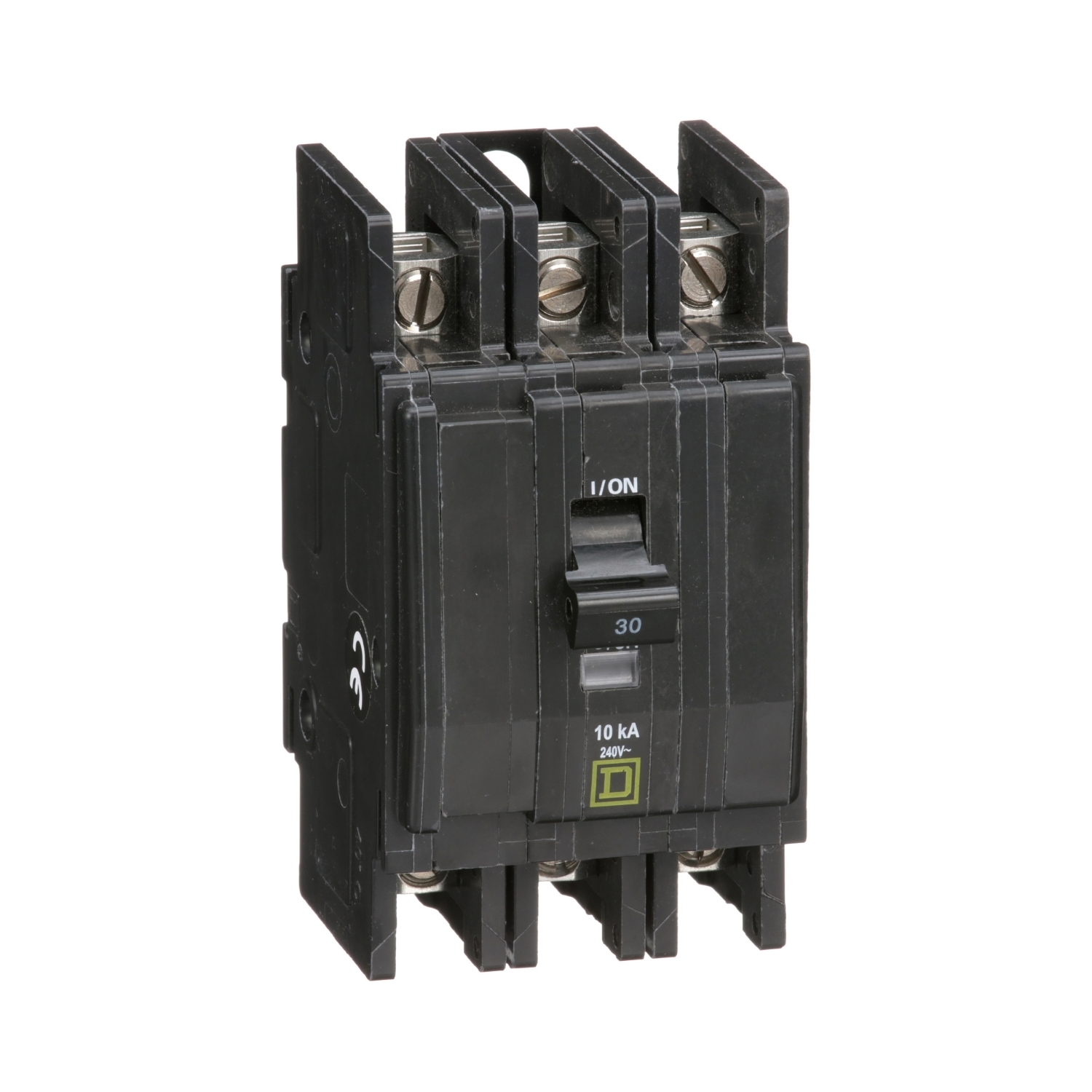QOU330 Type QOU Standard Unit Mount Miniature Circuit Breaker, 240 V AC, 30 A, 10 kA Interrupt, 3 Poles, Thermal Magnetic Trip