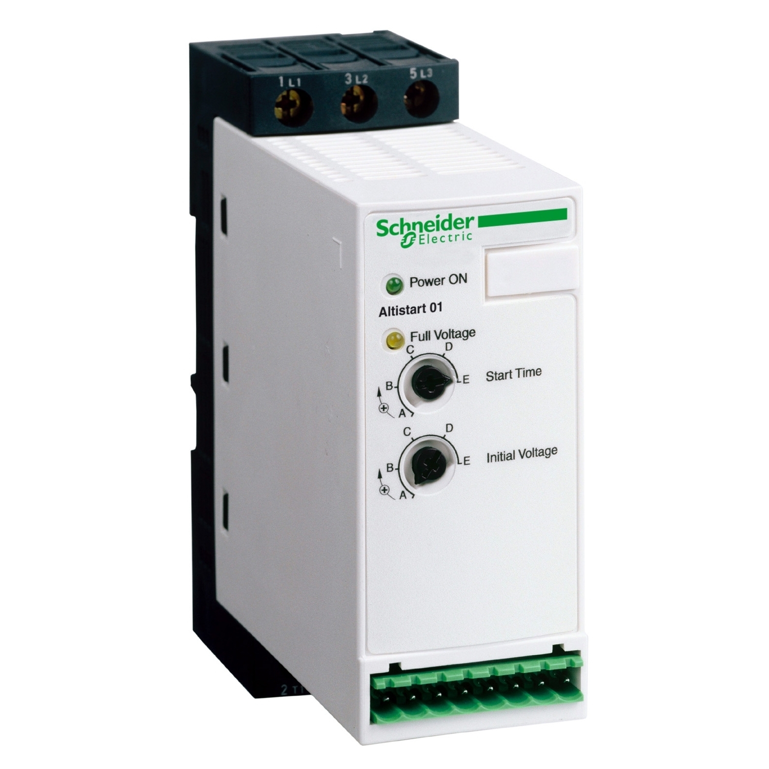 ATS01N125FT Altistart Soft Starter, 110/240 V AC, 24 V AC/DC V Coil, IP20 Enclosure