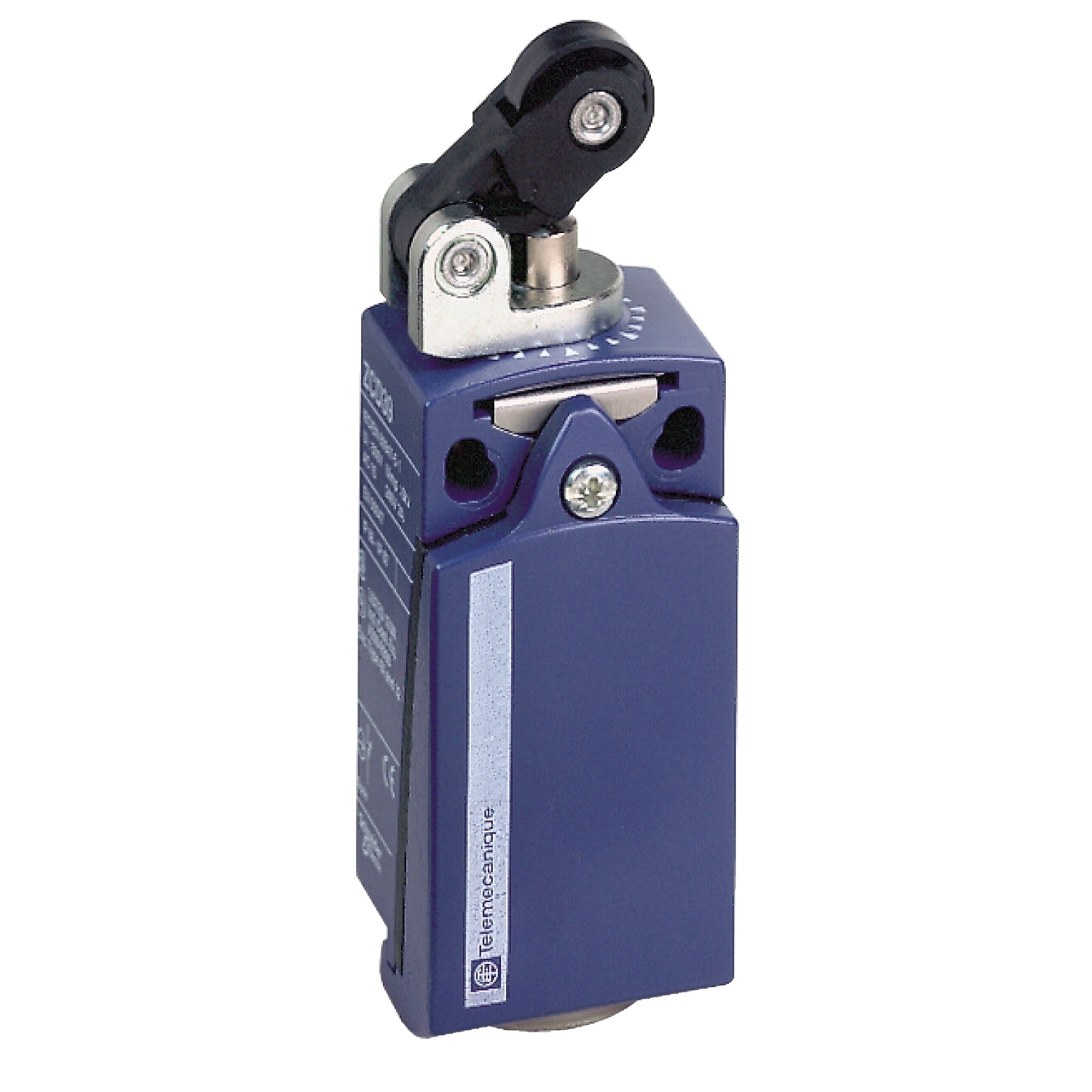 XCKD2121N12 OsiSense Compact Fixed Heavy Duty Standard Format Limit Switch, 240 V AC/250 V DC, 10 A, 1-Way Horizontal Roller Actuator, 1NO-1NC Contact, 2 Poles