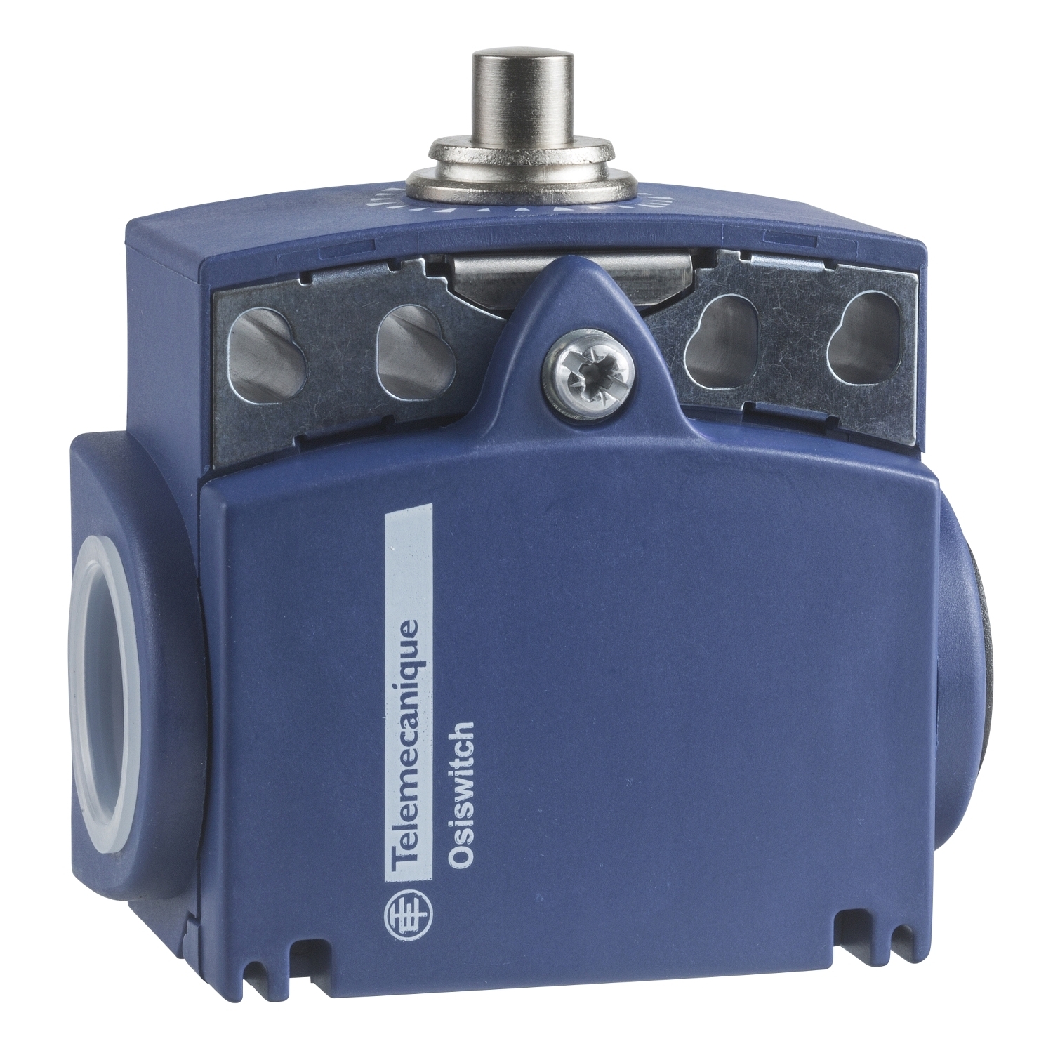 XCKT2110N12 OsiSense Compact Fixed Standard Format Wide Body Limit Switch, 240 V AC/250 V DC, 10 A, Spring Return Plunger Actuator, 1NO-1NC Contact, 2 Poles