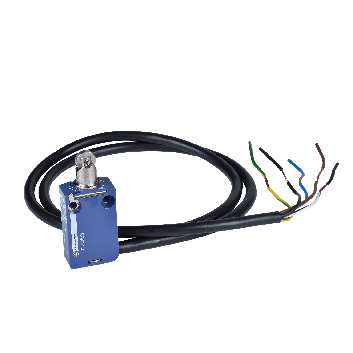 XCMD2102L3 OsiSense XCMD Standard Linear Plunger Actuated Limit Switch, 240 V AC/250 V DC, 6 A, Roller Plunger Actuator, 1NO-1NC Contact, 2 Poles