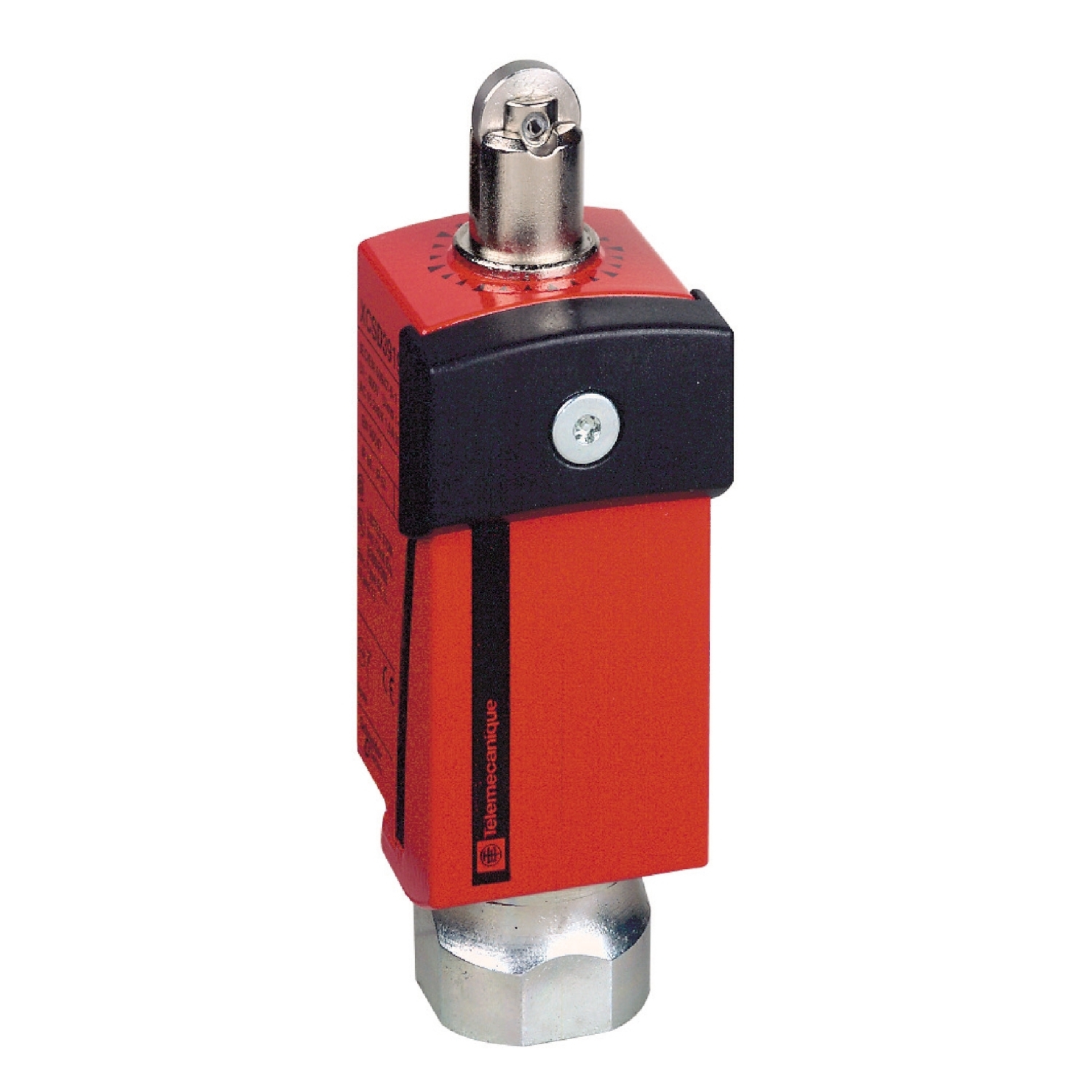 XCSD3902N12 XCSD Fixed Standard Plunger Actuated Limit Switch, 300 V AC, 6 A, Roller Plunger Actuator, 1NO-2NC Contact, 3 Poles