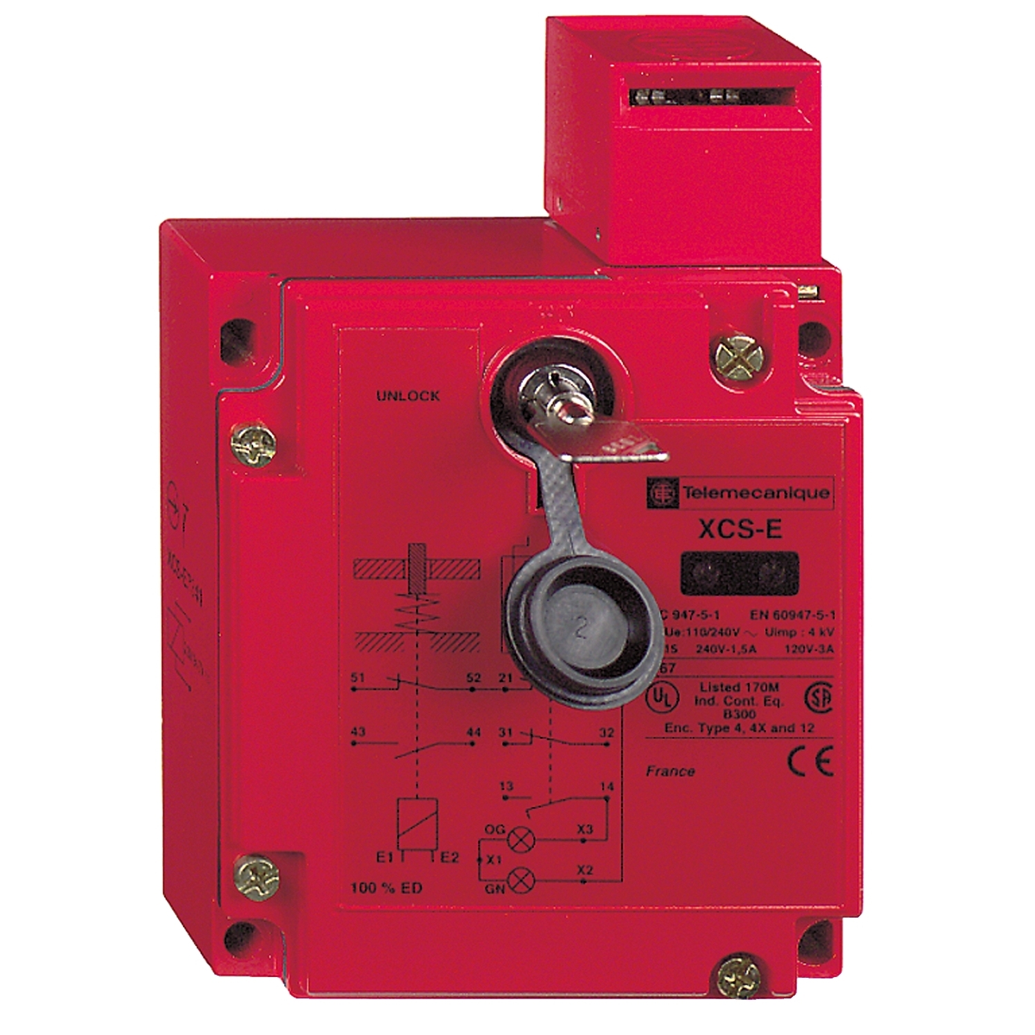 XCSE7511 Preventa XCSE Safety Interlock Switch, 24/48 V DC, 6 A, 3 Poles