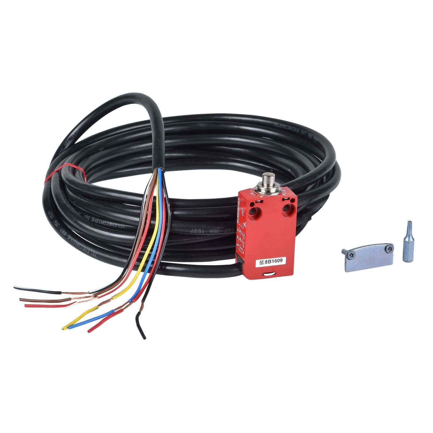 XCSM3902L2 OsiSense XC Miniature Design Prevent Safety Detection Limit Switch With NC Contact Positive Opening, 240 V AC, 5 A, Roller Plunger Actuator, 1NO-2NC Contact, 3 Poles