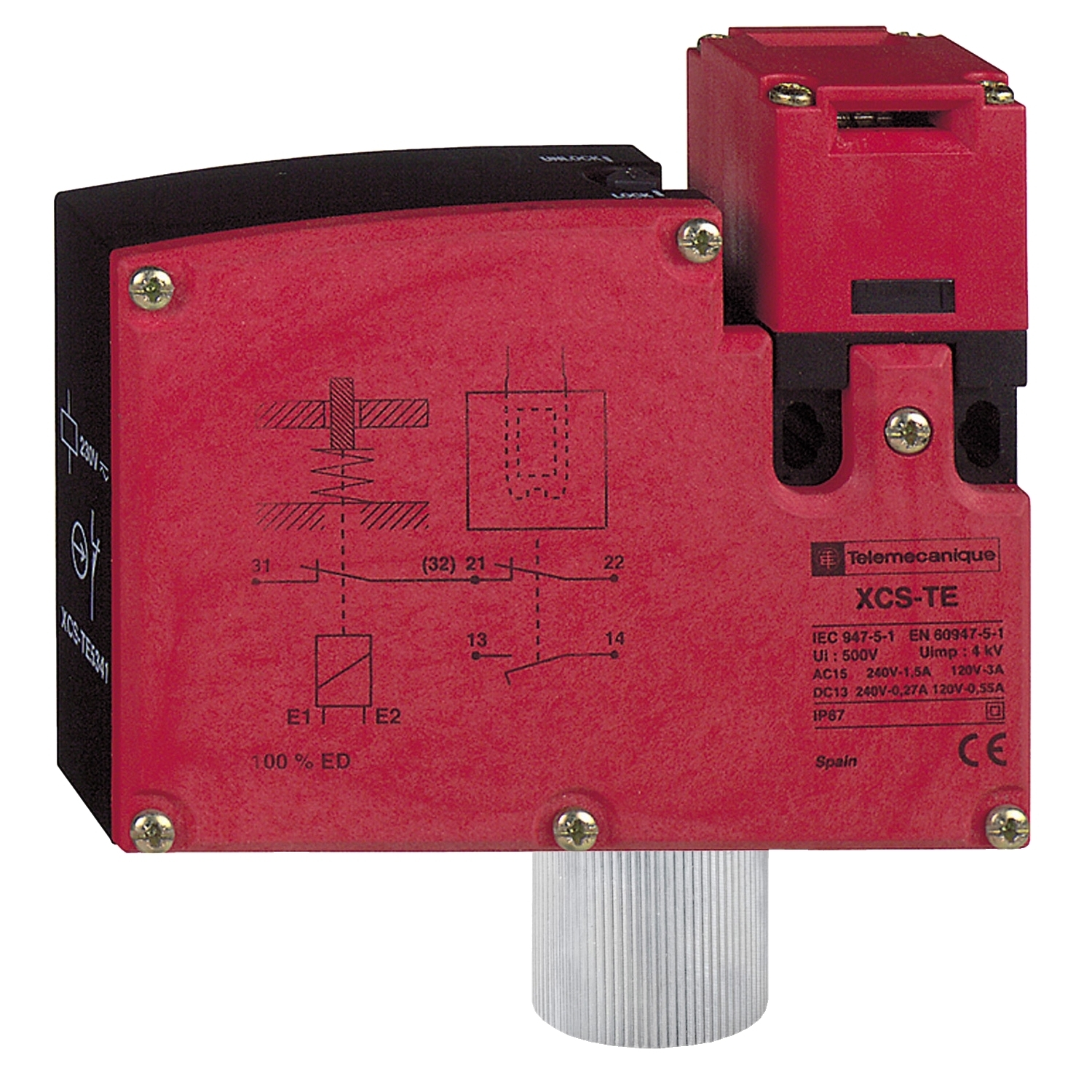 XCSTE7313 XCSTE Safety Switch, 24 V DC, 6 A, 2 Poles