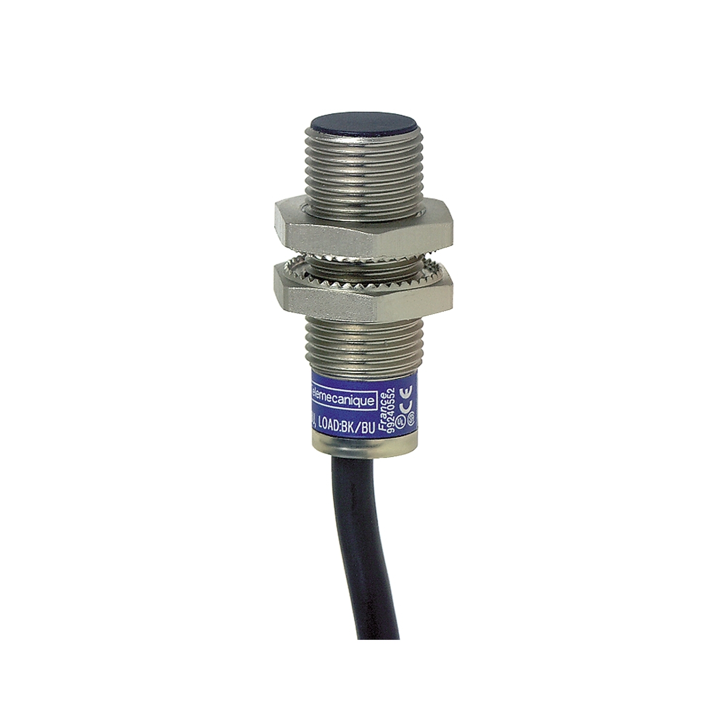 XS1N12NA349L1 OsiSense XS1 Series Cylindrical Fixed Form Proximity Sensor, Inductive, NPN/Discrete Output, 1NO Contact, 12 to 24 V DC
