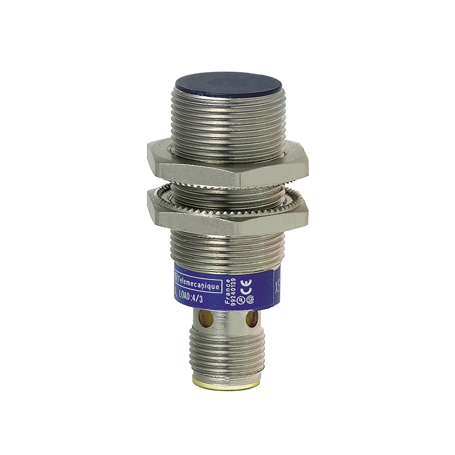 XS1N18PC410D OsiSense XS Fixed Cylindrical Proximity Sensor With Reverse Polarity Protection, Inductive, PNP Output, 1NO-1NC Contact, 9 to 36/12 to 24 V DC