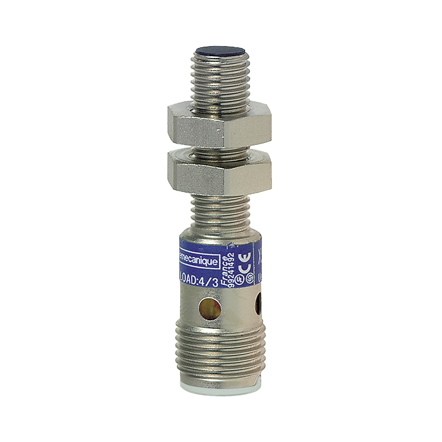 XS608B1NAM12 Osiprox OsiSense XS Fixed Cylindrical Shielded Proximity Sensor, Inductive, NPN/Discrete Output, 1NO Contact, 10 to 58/12 to 48 V DC