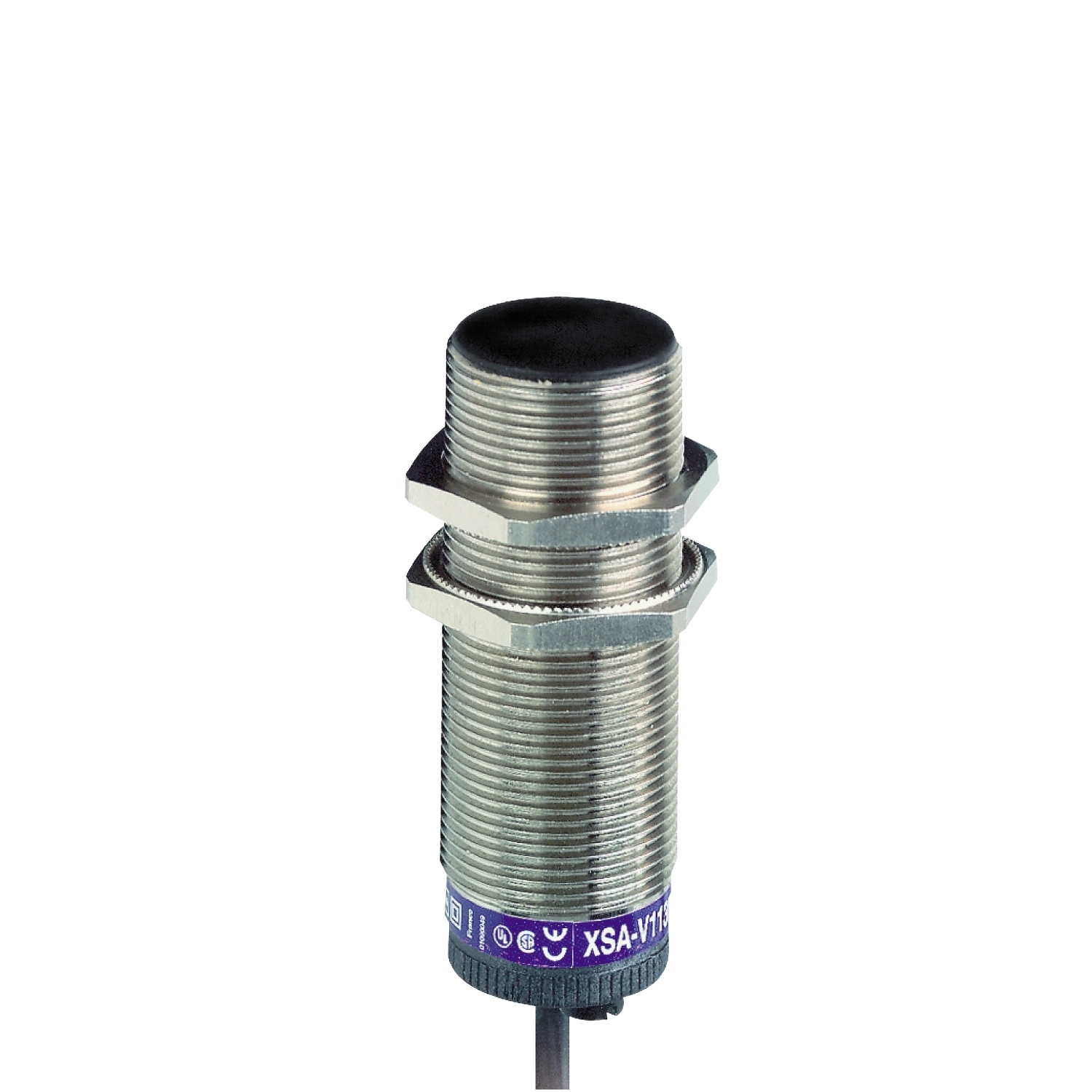 XSAV12373 OsiSense XS Fixed Cylindrical Proximity Sensor, Inductive, PNP Output, 1NC Contact, 10 to 58/12 to 48 V DC