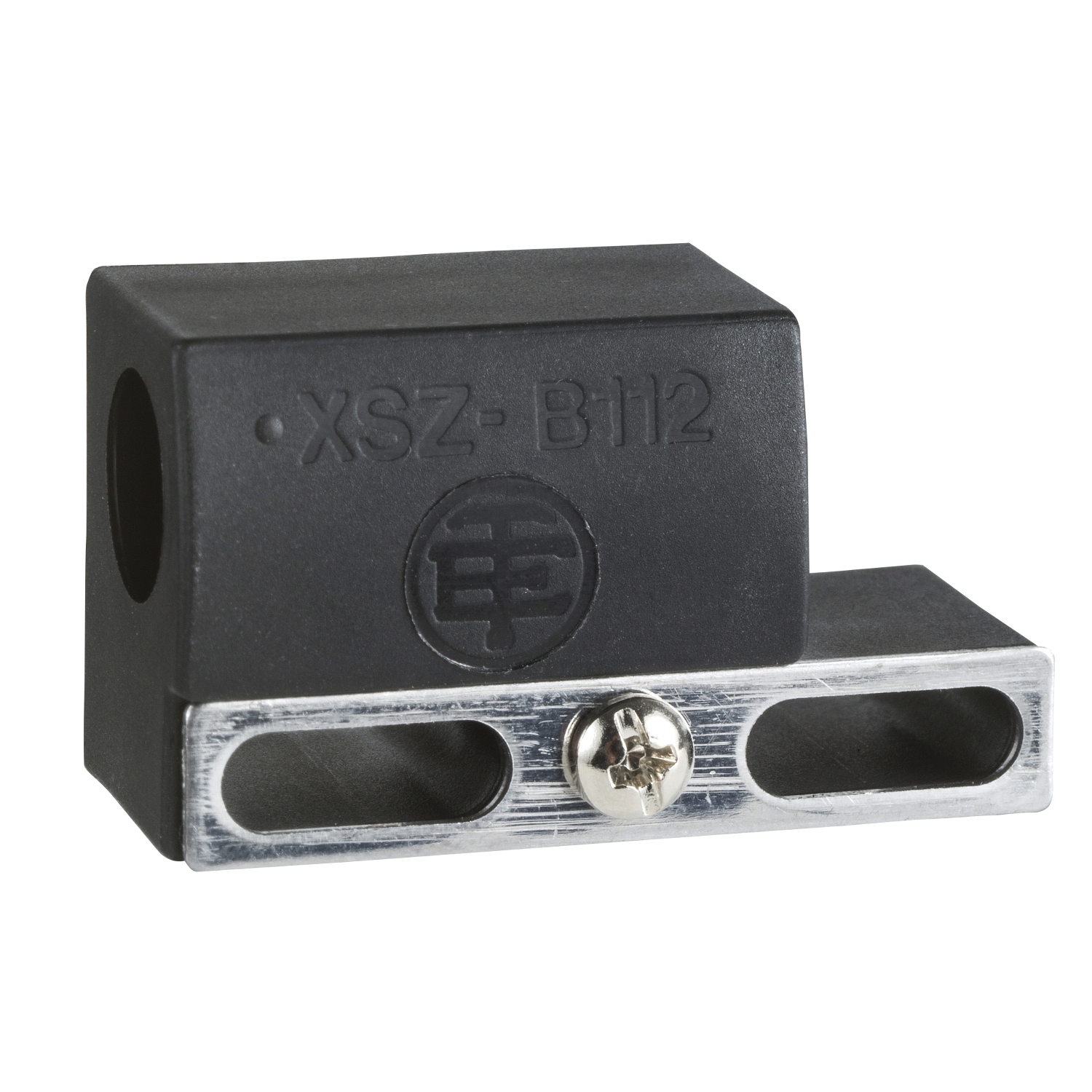 XSZB112 OsiSense Fixing Clamp With Indexing Pin, For Use With XS/XT Series M12 Cylindrical Inductive Sensor, Plastic