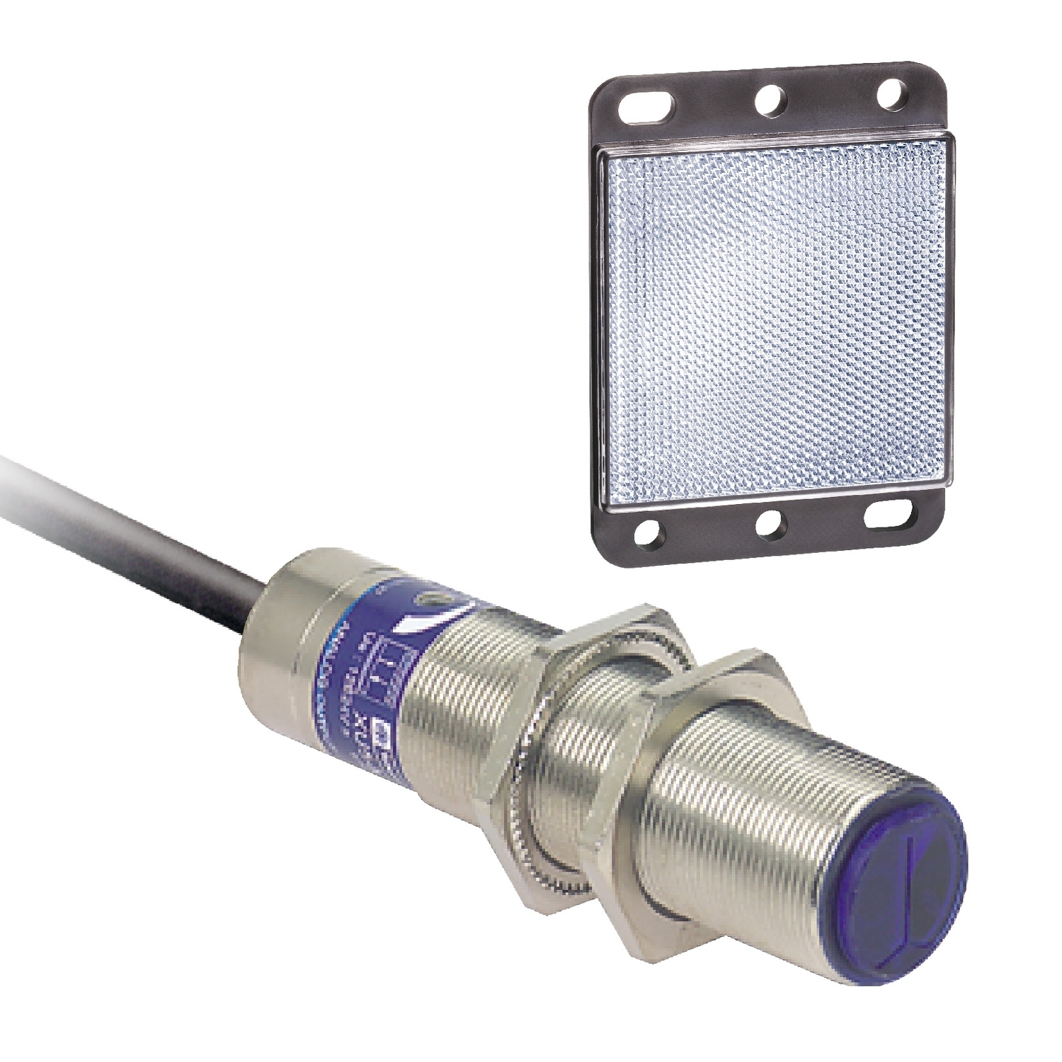 XU9M18MB230 OsiSense Photoelectric Sensor, Cylindrical Shape, 3 m, <20 ms Response, Solid State 1NC Output