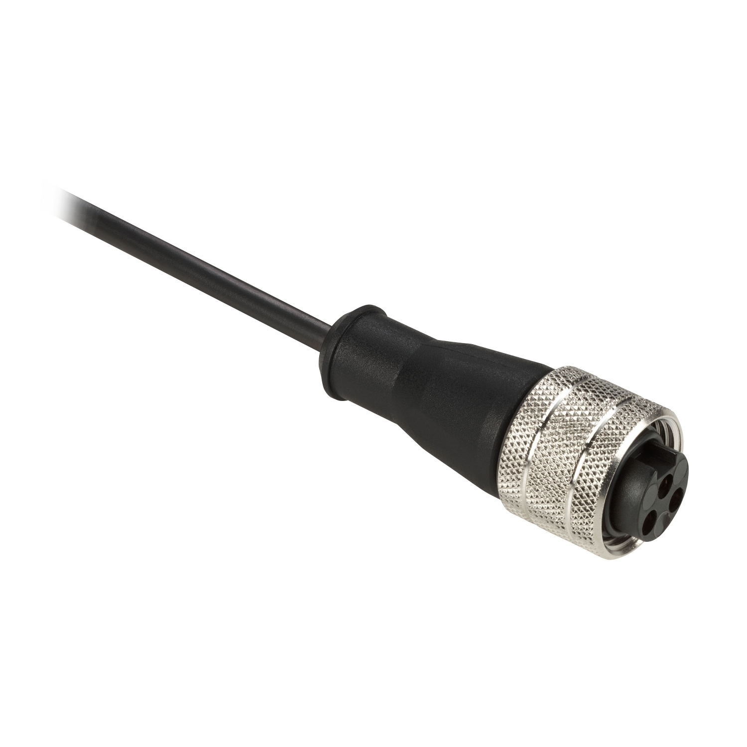 XZCP1865L5 OsiSense Straight Pre-Wired Connector, 1/2-20 UNF Female Connector, 5 m L Cable