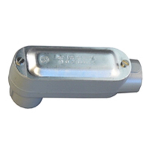 LB-75ACGA Unilets Type LB Conduit Outlet Body With Cover and Gasket, 3/4 in Hub, 85 Form, 7 cu-in Capacity, Pressure Cast Aluminum, Epoxy Powder Coated