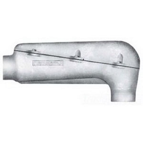 Unilet; Pulling Fitting; 3-1/2 Inch Hub, FNPT, Malleable Iron Body, Fiber/Neoprene Gasket, Triple-Coat
