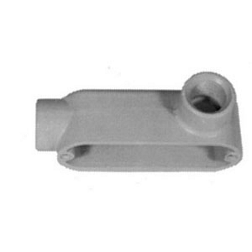 LR100A Unilets Type LR Conduit Outlet Body, 1 in Hub, Form 85 Form, 11.8 cu-in Capacity, Pressure Cast Aluminum, Epoxy Powder Coated