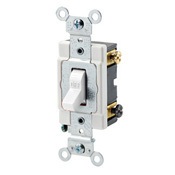 1222-SW Grounding AC Quiet Toggle Switch, 120/277 V AC, 20 A, 800 W, 1000 VA Power Rating